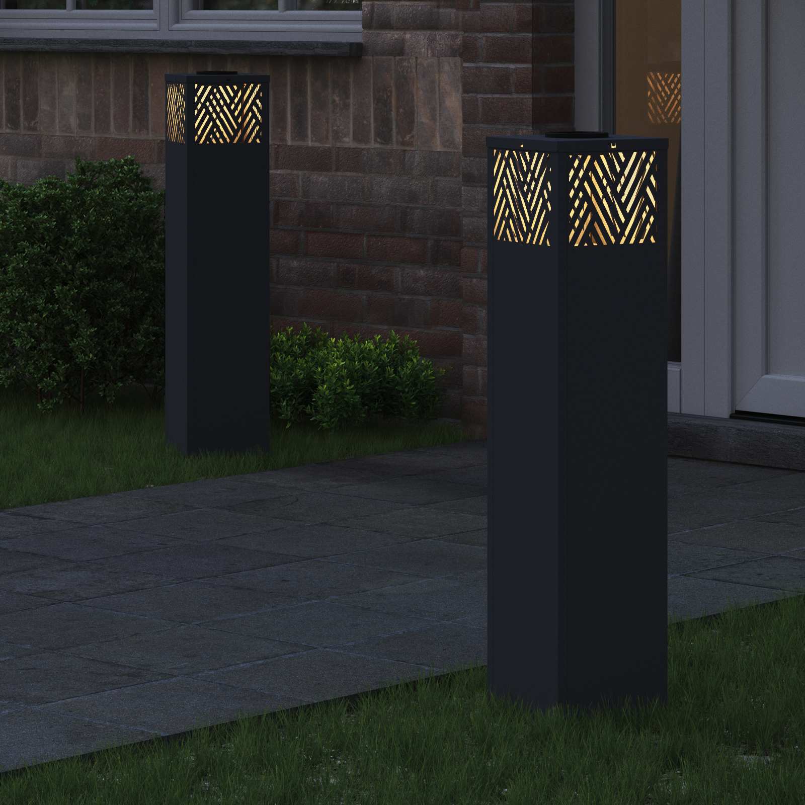 Solarna LED svjetlost za stazu 2 pcs Antracit