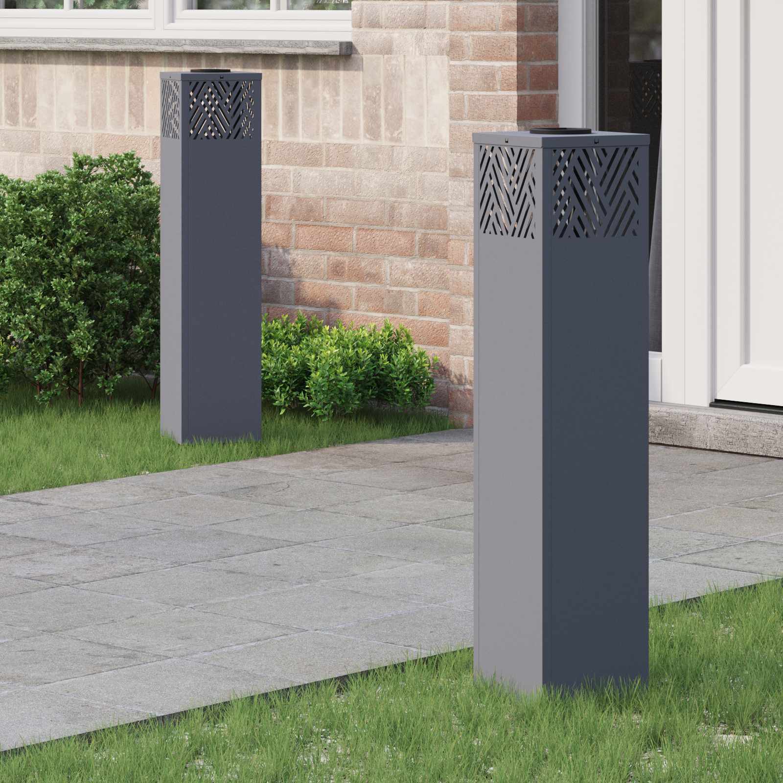 Solarna LED svjetlost za stazu 2 pcs Antracit