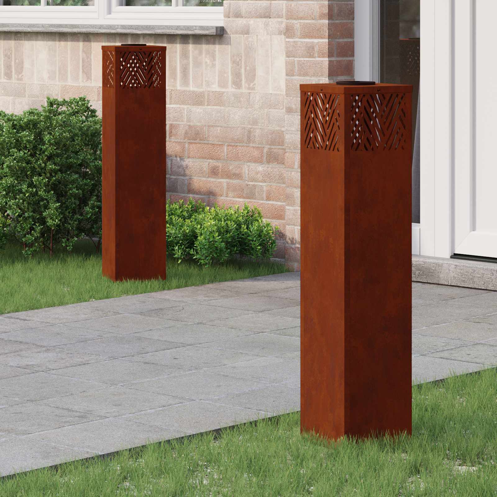 Solarna LED svjetlost za stazu 2 pcs Bronzana
