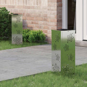 Solarna LED svjetlost za stazu 2 pcs Srebrno Cinkani čelik