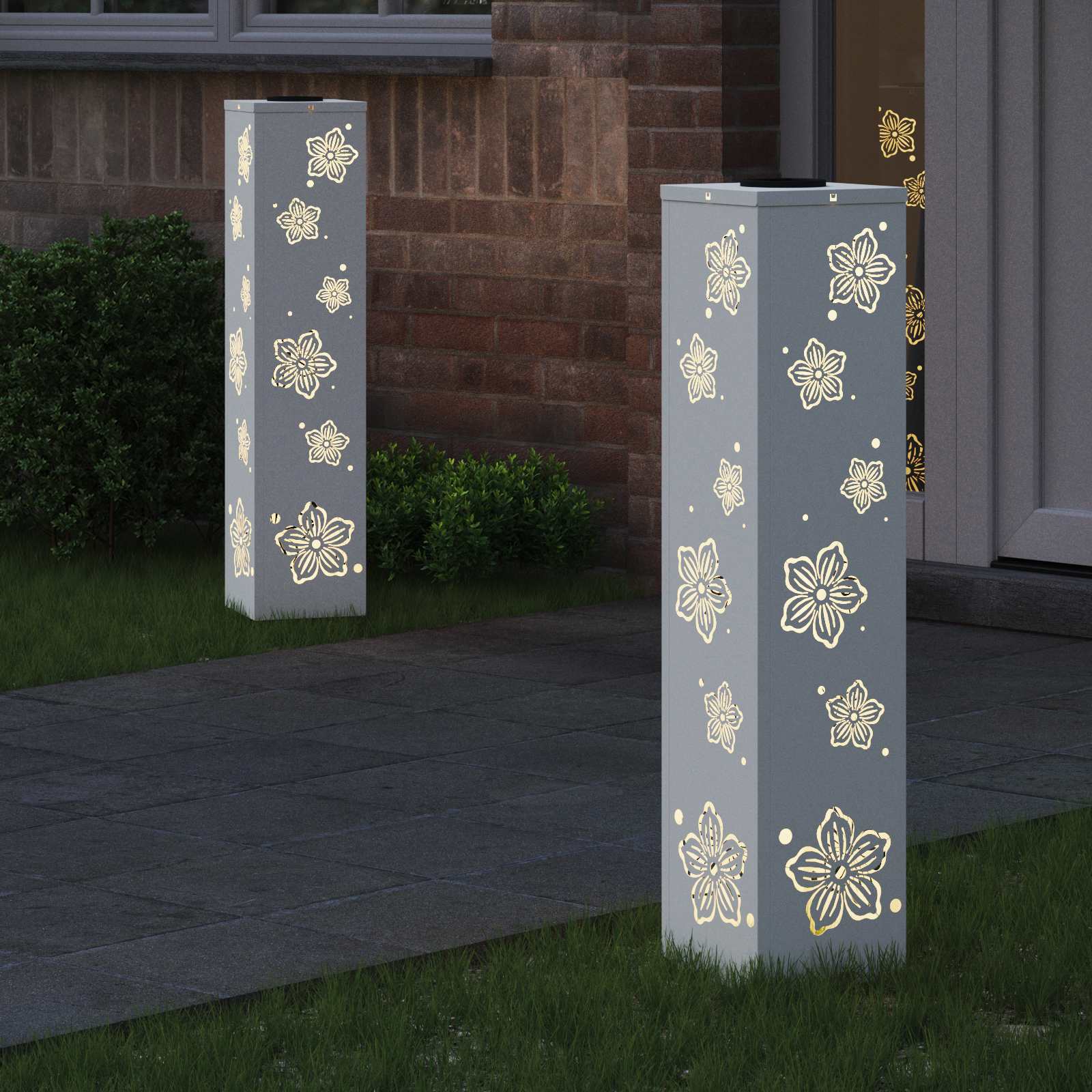 Solarna LED svjetlost za stazu 2 pcs Bijelo
