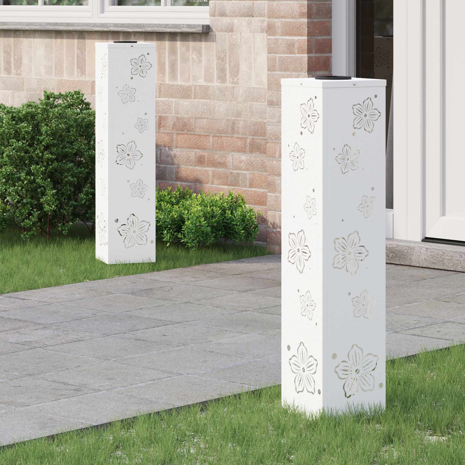 Solarna LED svjetlost za stazu 2 pcs Bijelo