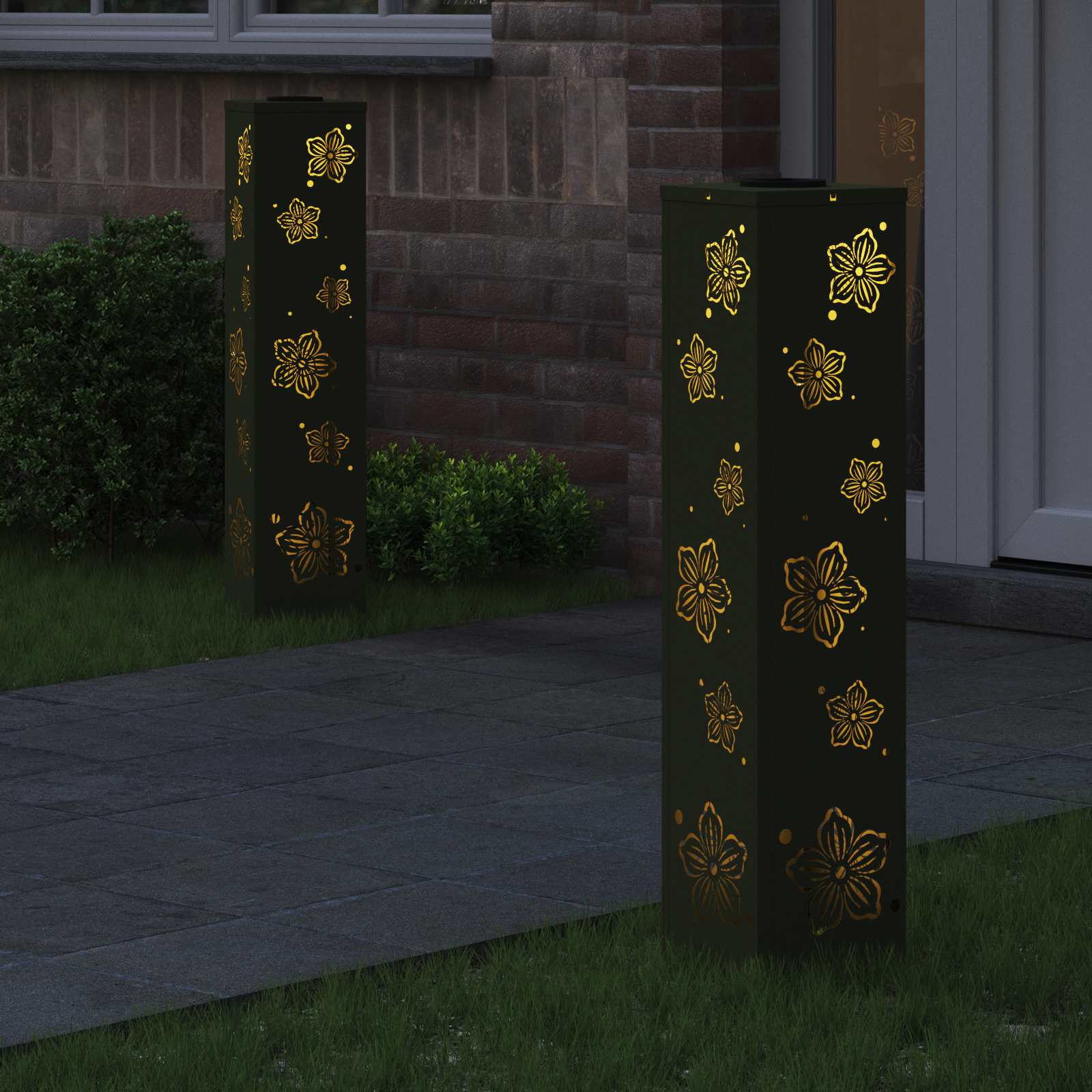 Solarna LED svjetlost za stazu 2 pcs Maslinasto zelena