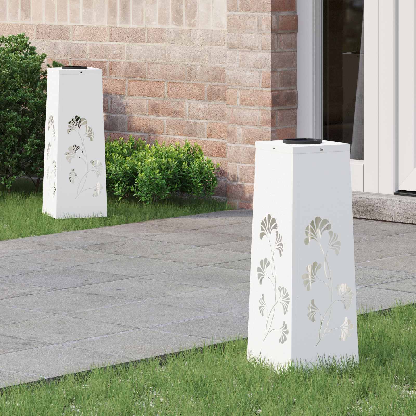 Solarna LED svjetlost za stazu 2 pcs Bijelo
