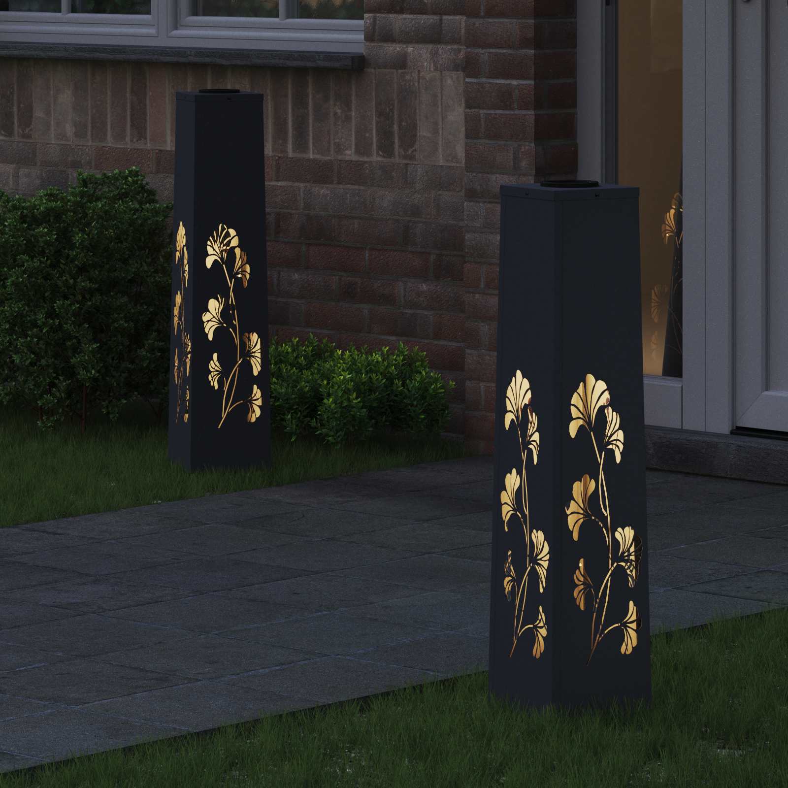 Solarna LED svjetlost za stazu 2 pcs Antracit