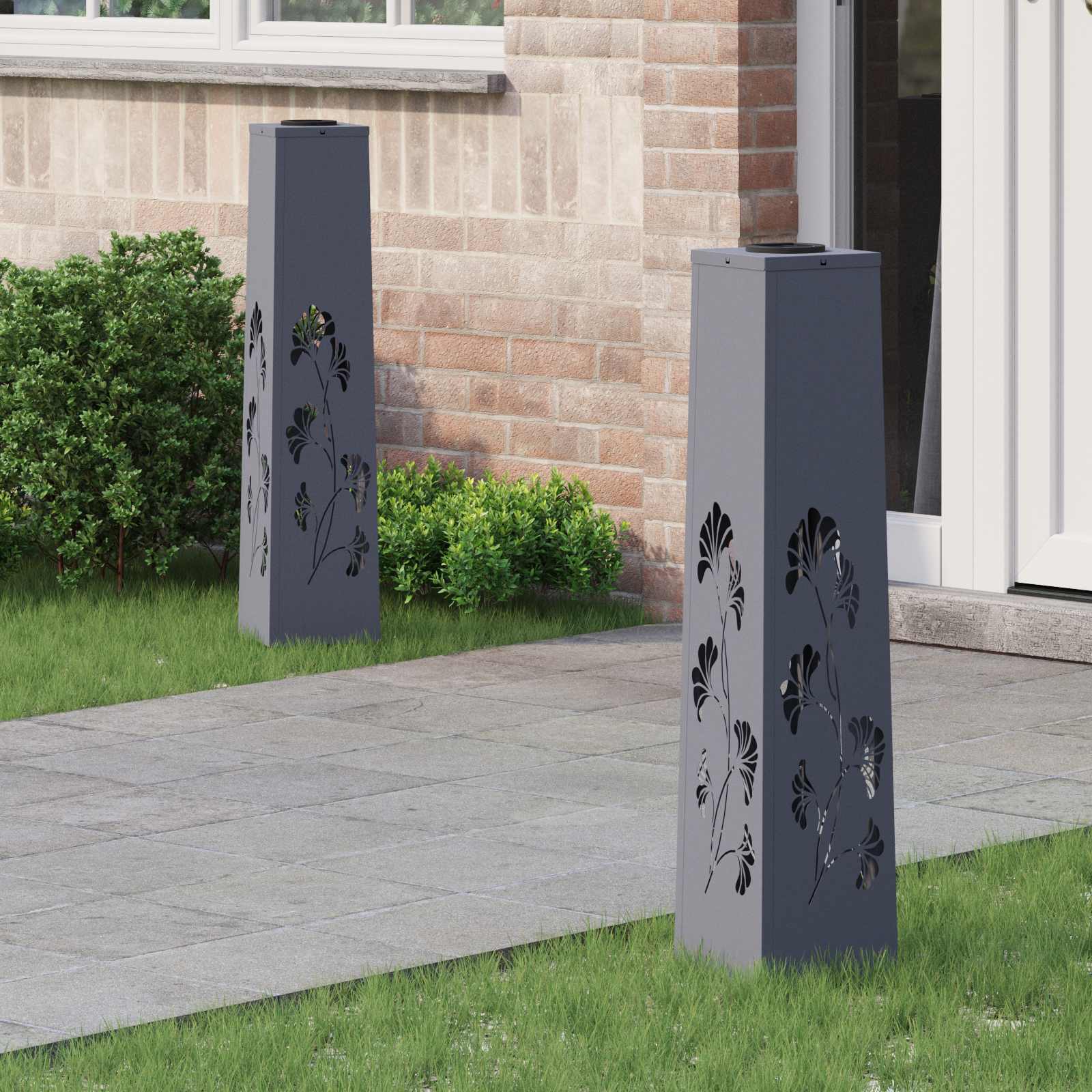 Solarna LED svjetlost za stazu 2 pcs Antracit