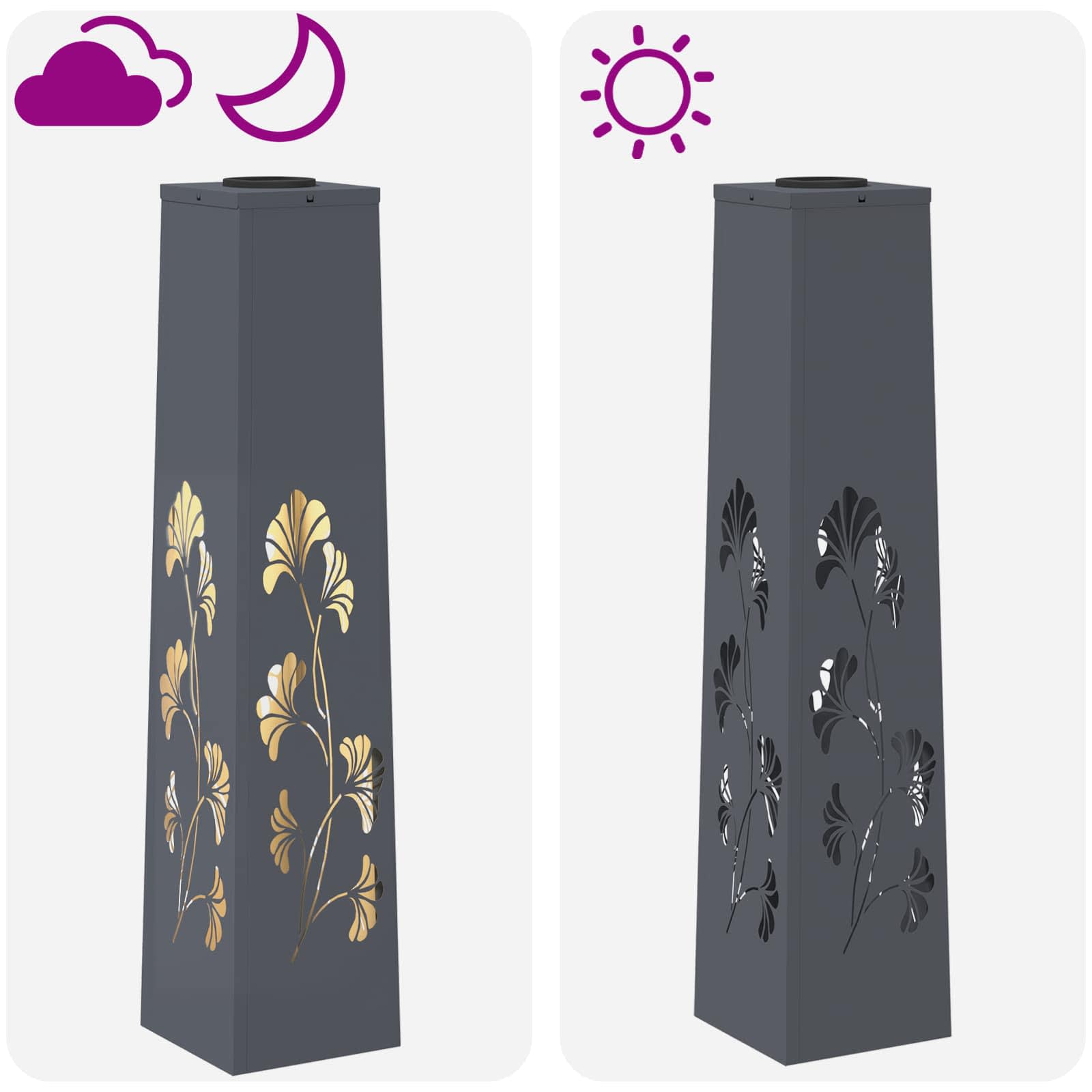 Solarna LED svjetlost za stazu 2 pcs Antracit