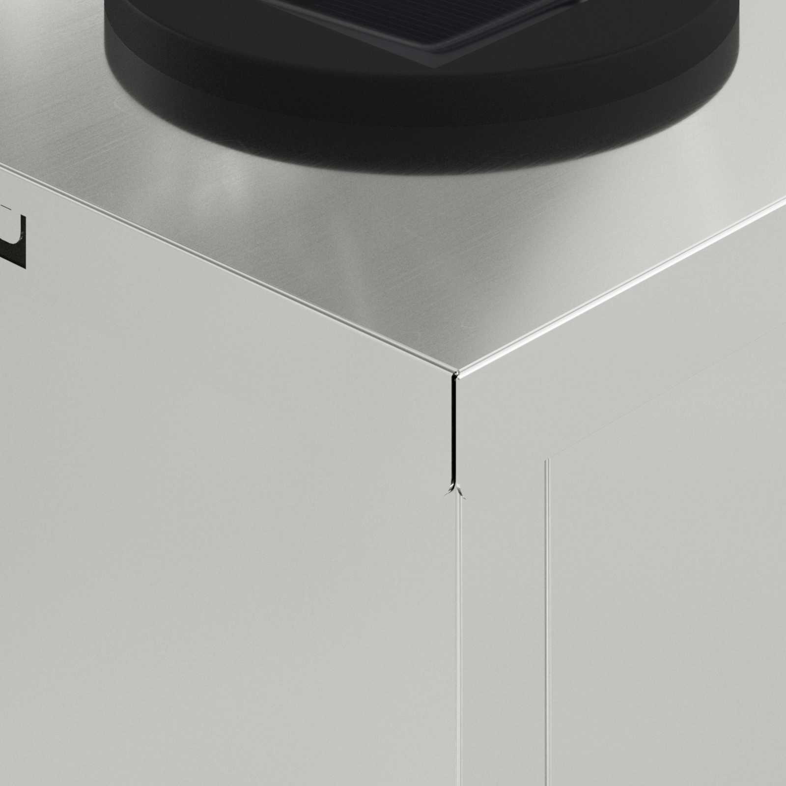 Solarna LED svjetlost za stazu 2 pcs Srebrno Cinkani čelik
