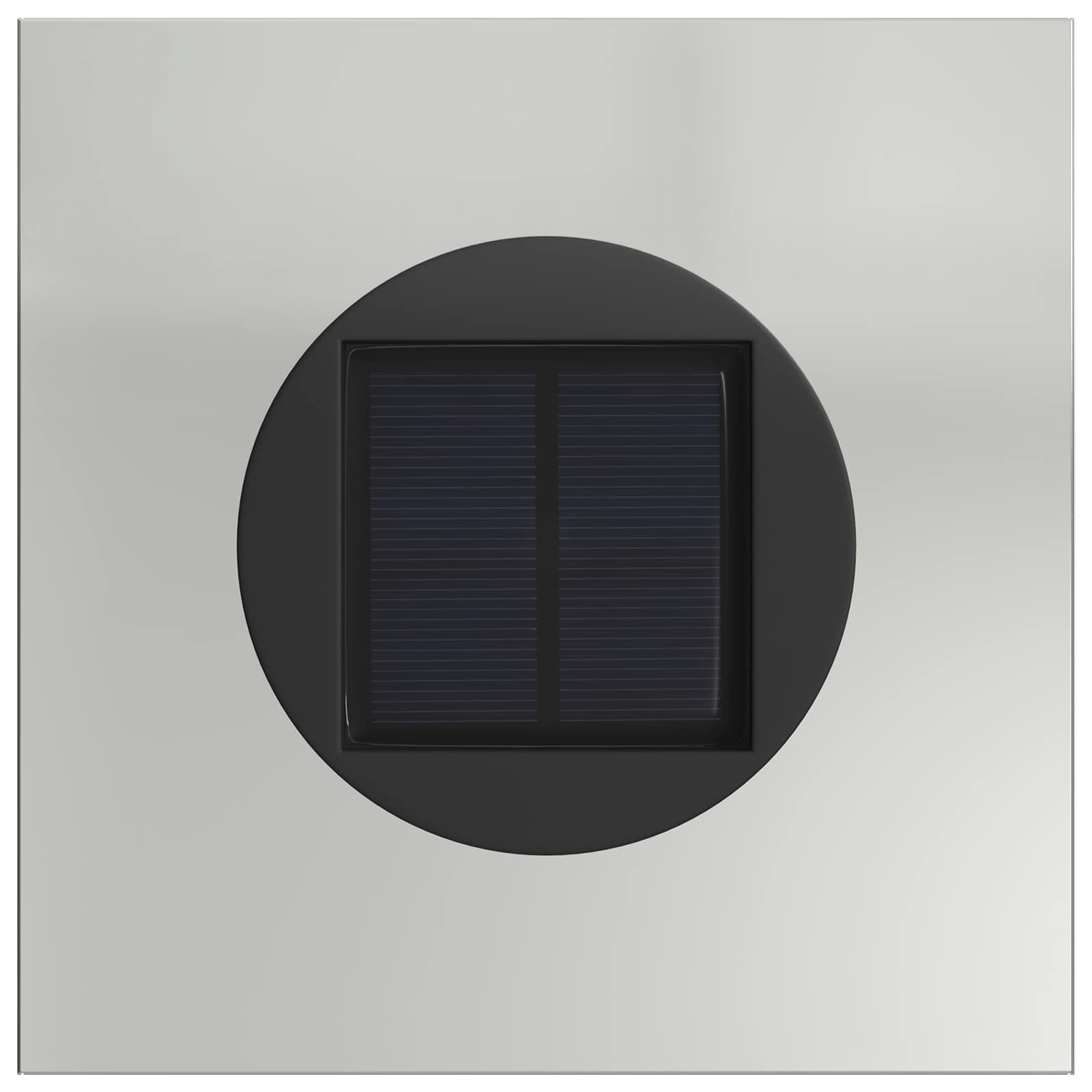 Solarna LED svjetlost za stazu 2 pcs Srebrno Cinkani čelik