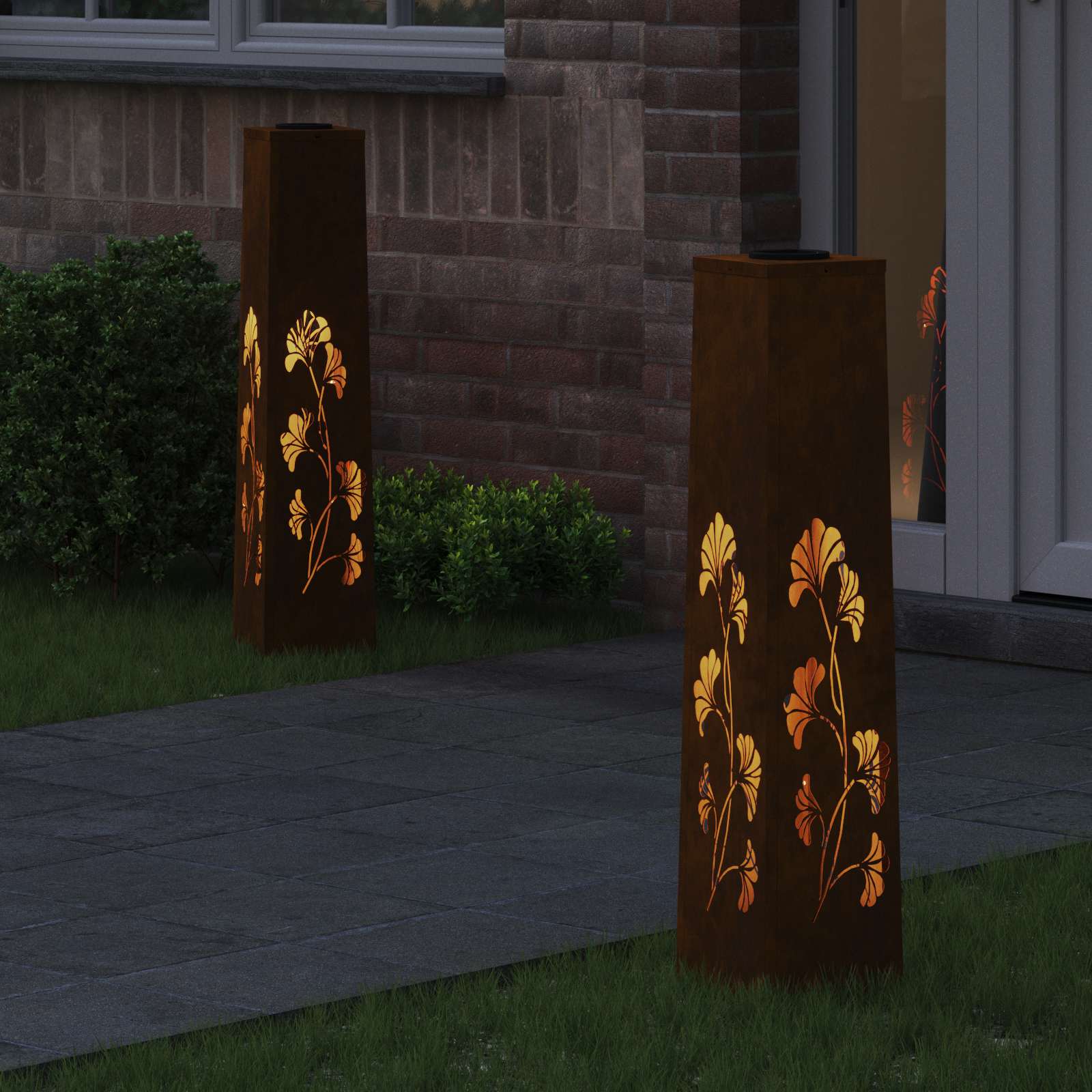 Solarna LED svjetlost za stazu 2 pcs Rđa