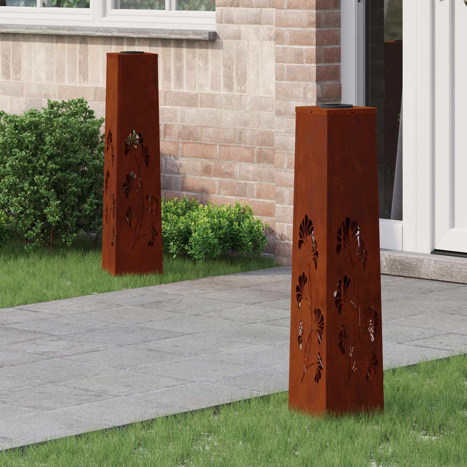 Solarna LED svjetlost za stazu 2 pcs Rđa