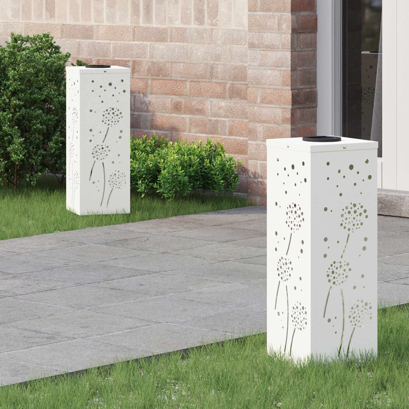 Solarna LED svjetlost za stazu 2 pcs Bijelo