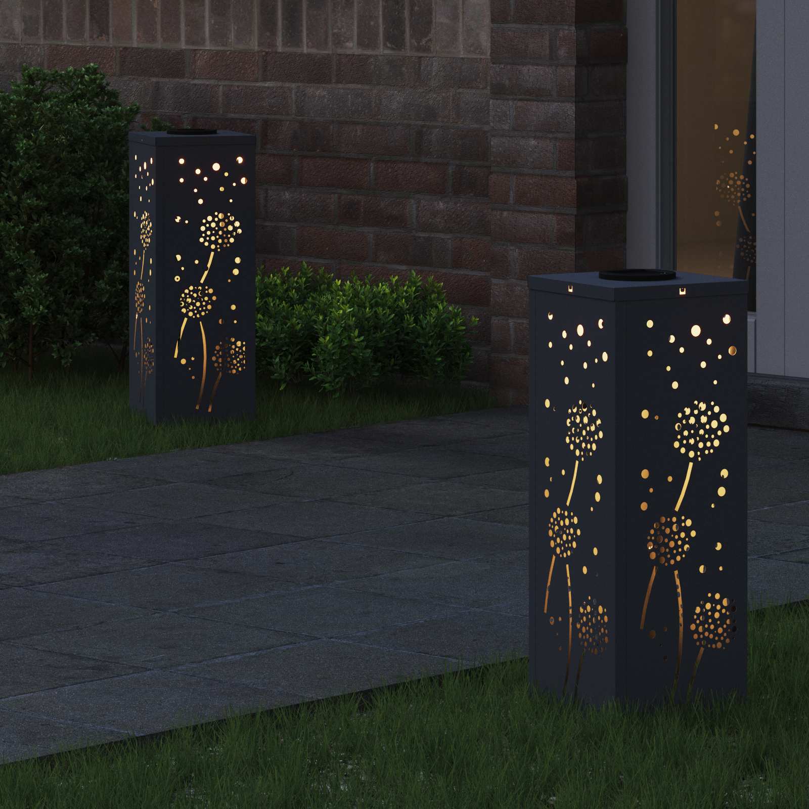 Solarna LED svjetlost za stazu 2 pcs Antracit