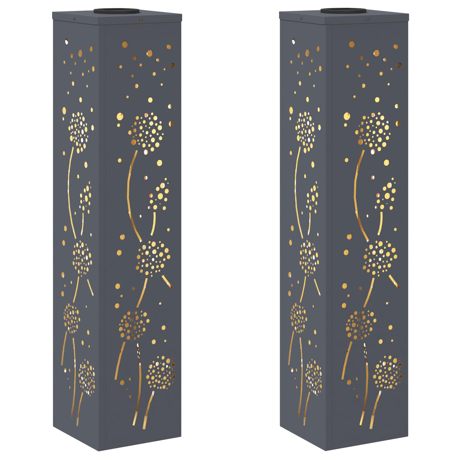 Solarna LED svjetlost za stazu 2 pcs Antracit