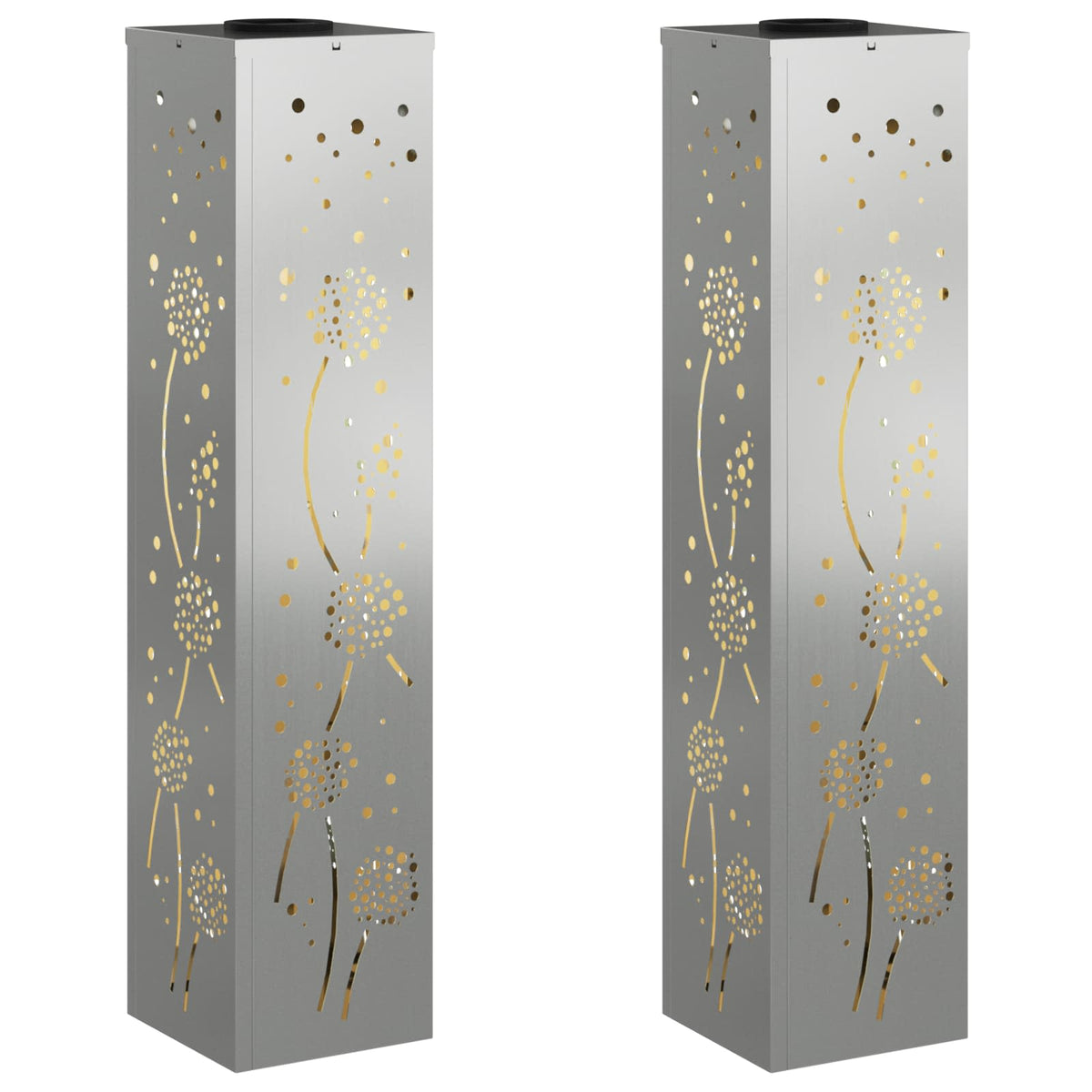 Solarna LED svjetlost za stazu 2 pcs Rđa Galvanizirano