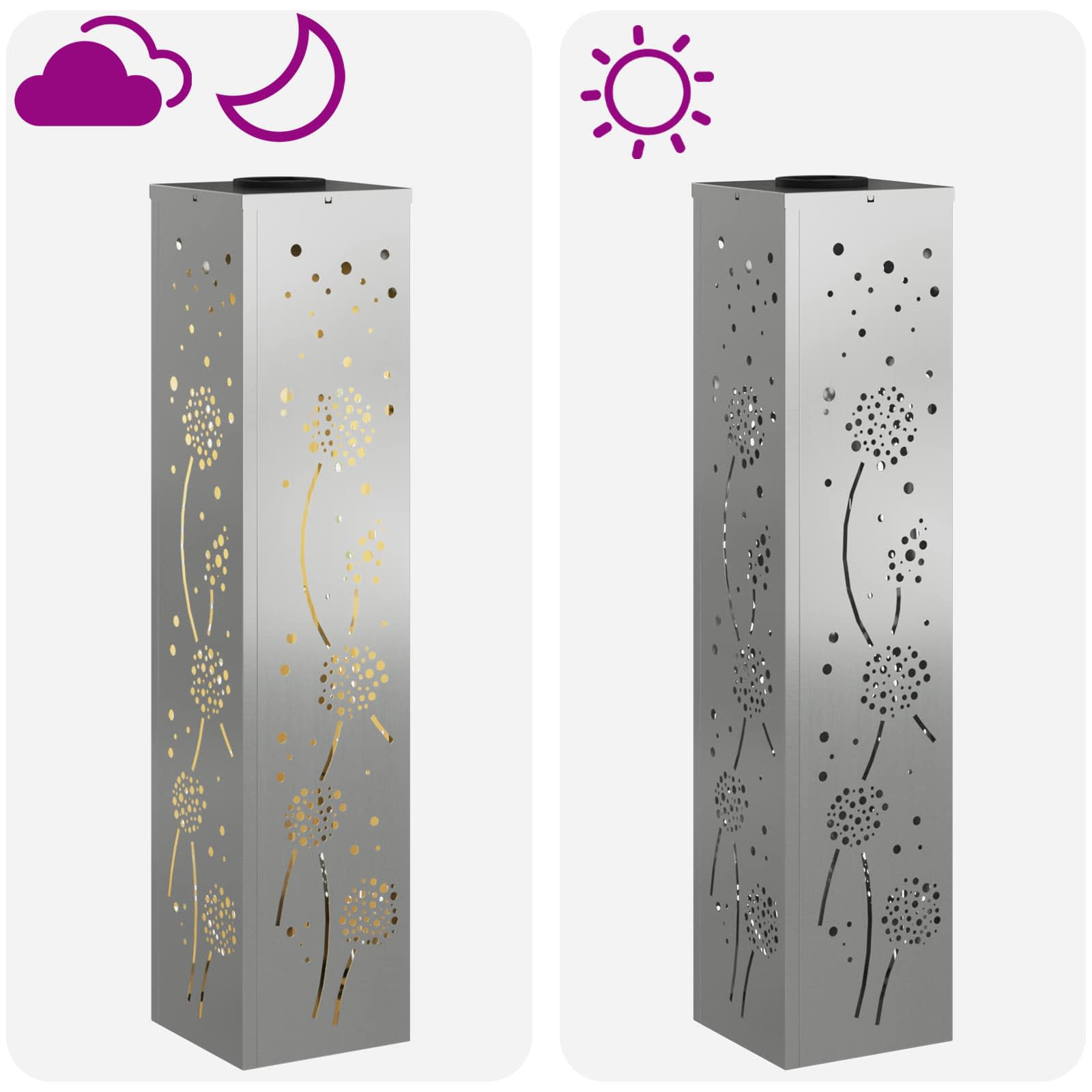 Solarna LED svjetlost za stazu 2 pcs Rđa Galvanizirano