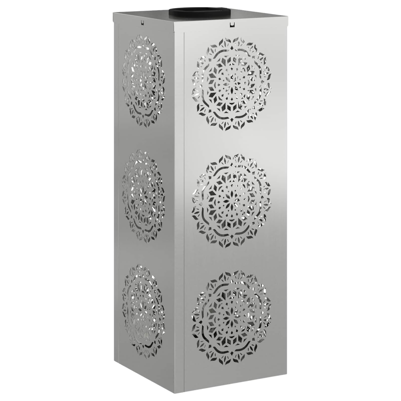 Solarna LED svjetlost za stazu 2 pcs Srebrno Cinkani čelik