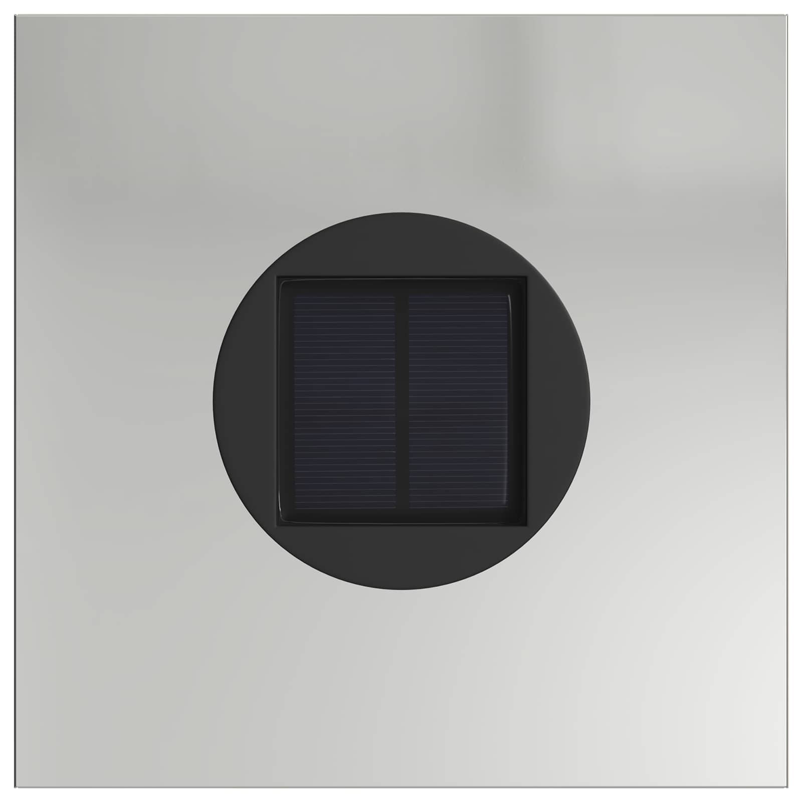 Solarna LED svjetlost za stazu 2 pcs Srebrno Cinkani čelik
