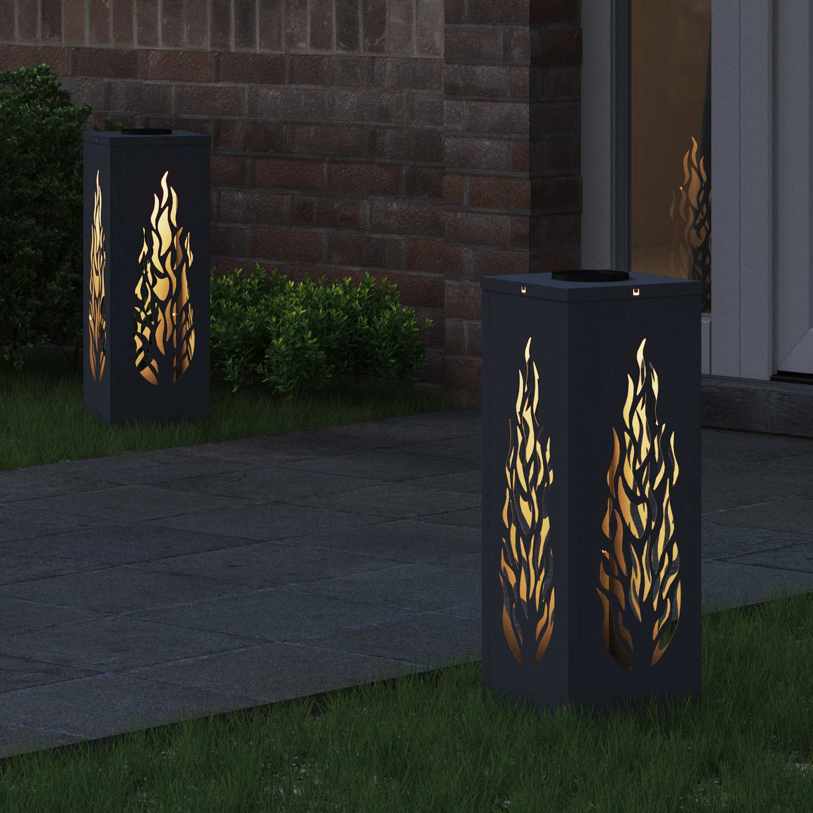 Solarna LED svjetlost za stazu 2 pcs Antracit