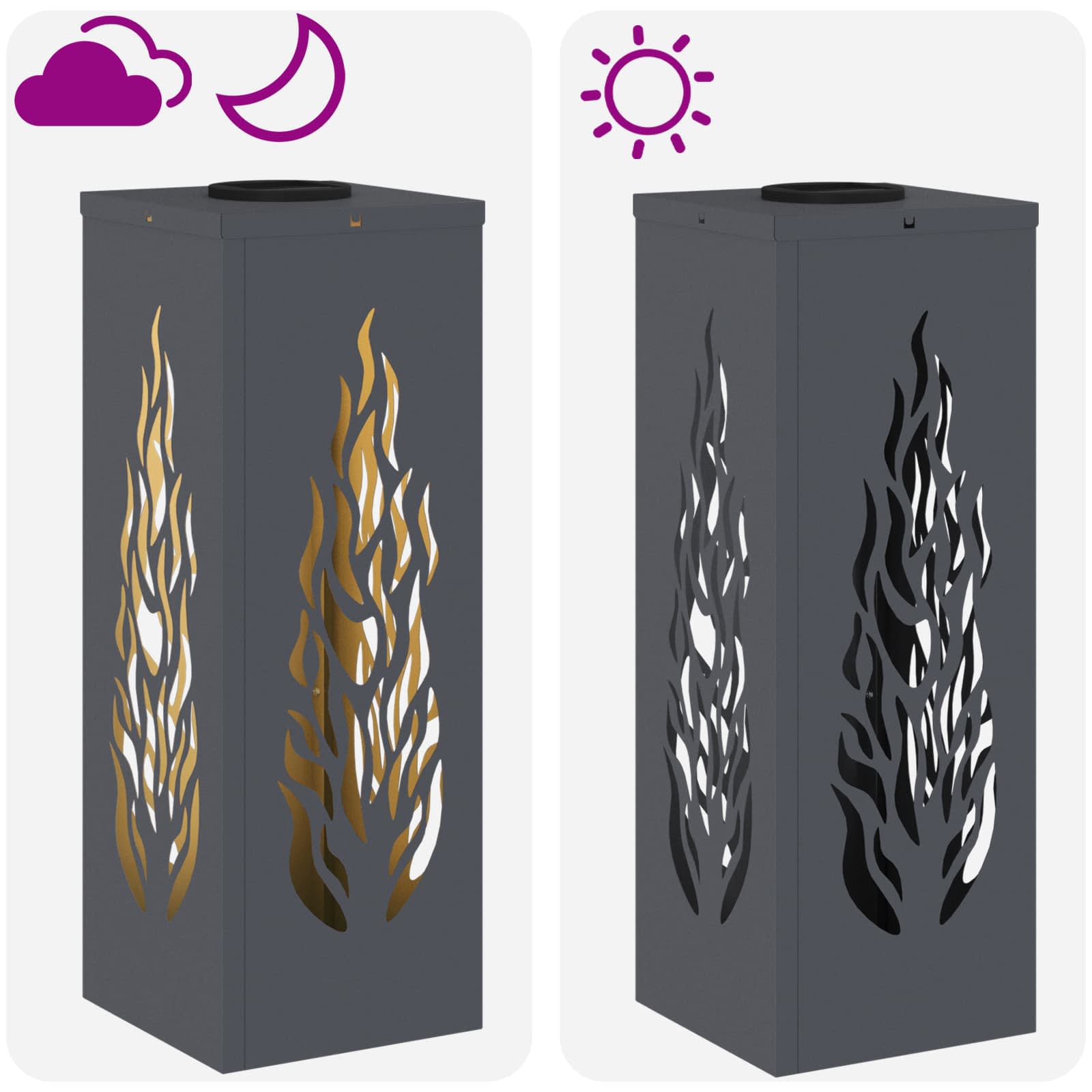 Solarna LED svjetlost za stazu 2 pcs Antracit