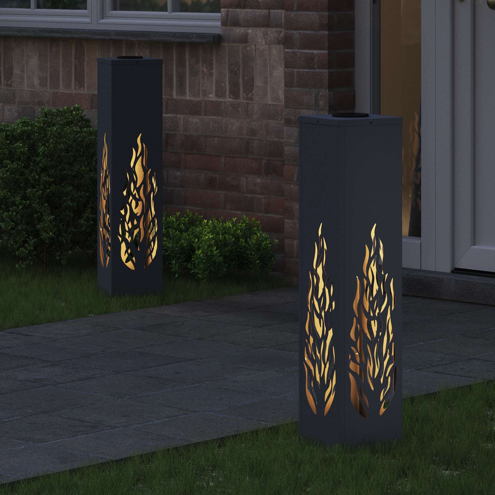 Solarna LED svjetlost za stazu 2 pcs Antracit