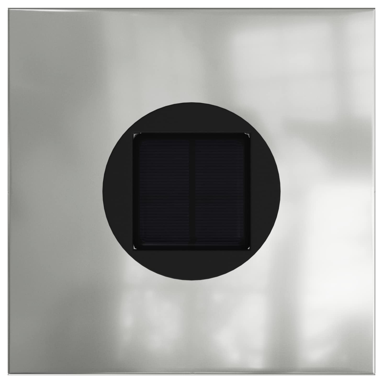 Solarna LED svjetlost za stazu 2 pcs Srebrno Cinkani čelik