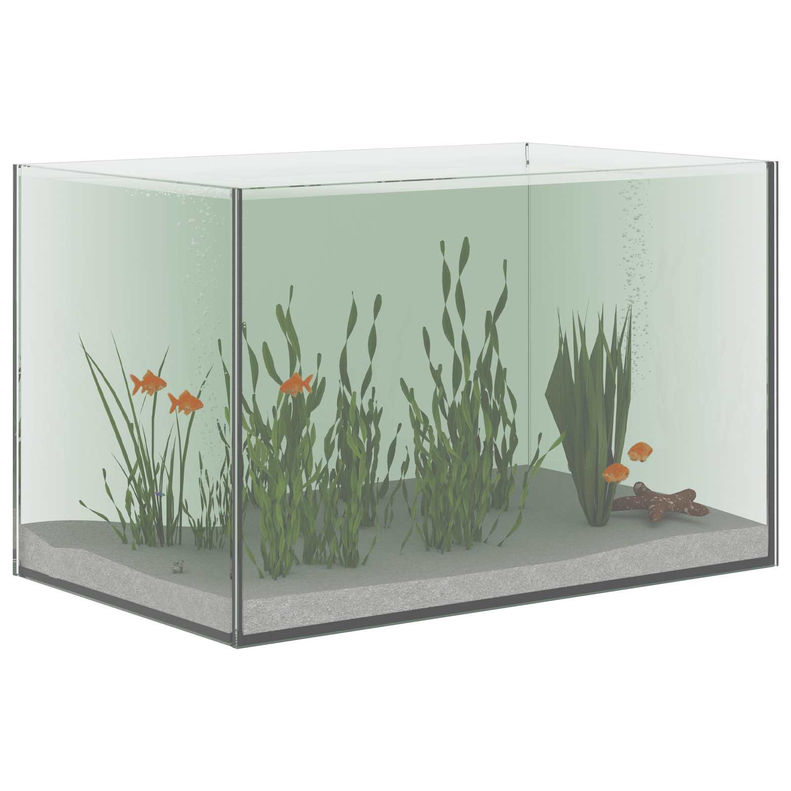 Akvarij s pohranom *Transparent*an 40 x 25 x 25 cm Stakl
