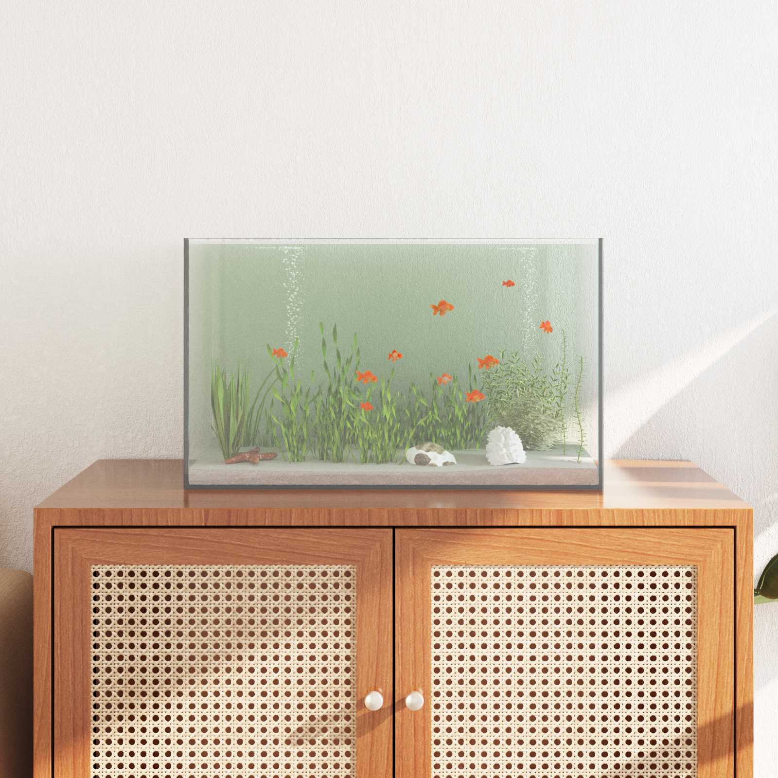 Akvarij s pohranom *Transparent*an 50 x 30 x 30 cm Stakl