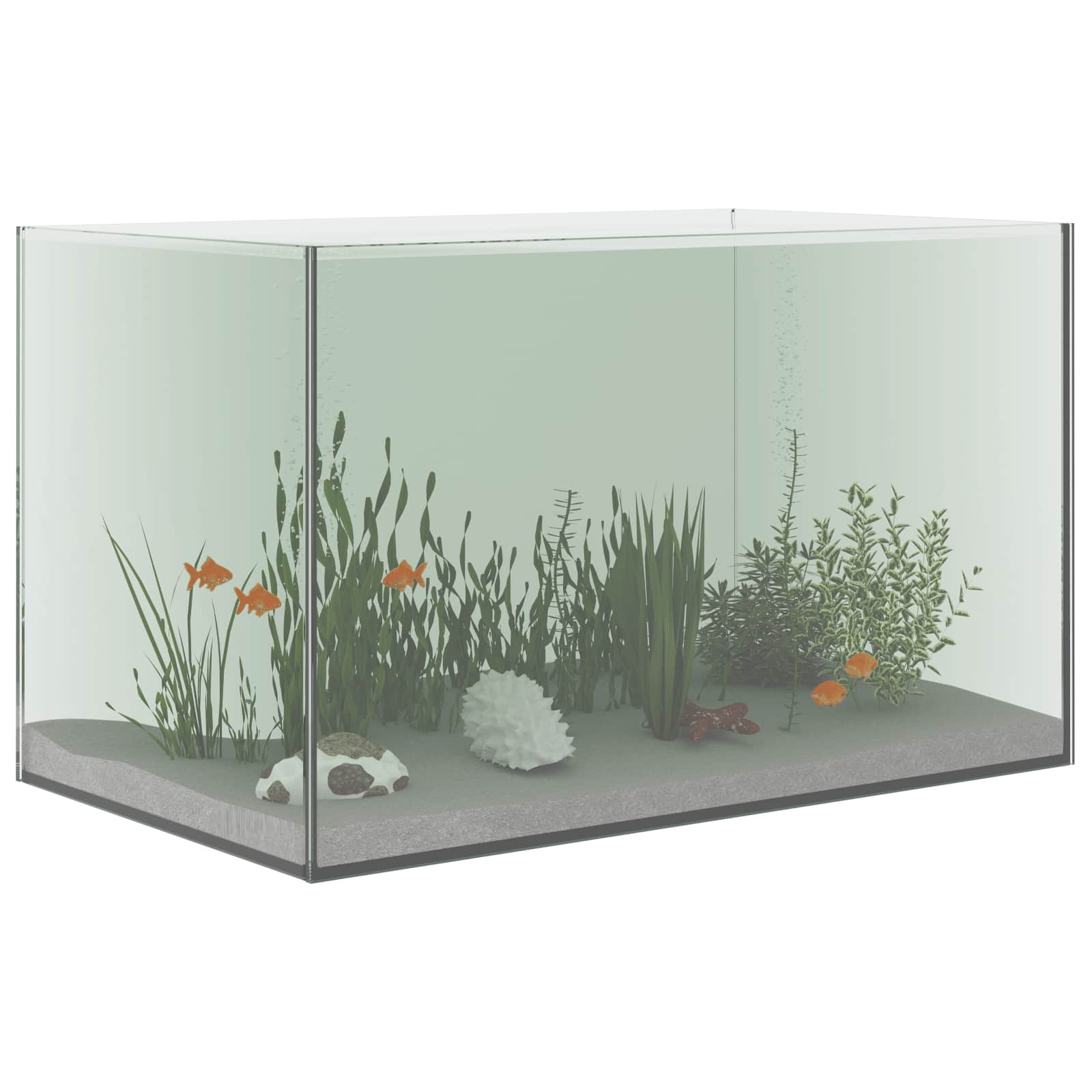 Akvarij s pohranom *Transparent*an 50 x 30 x 30 cm Stakl