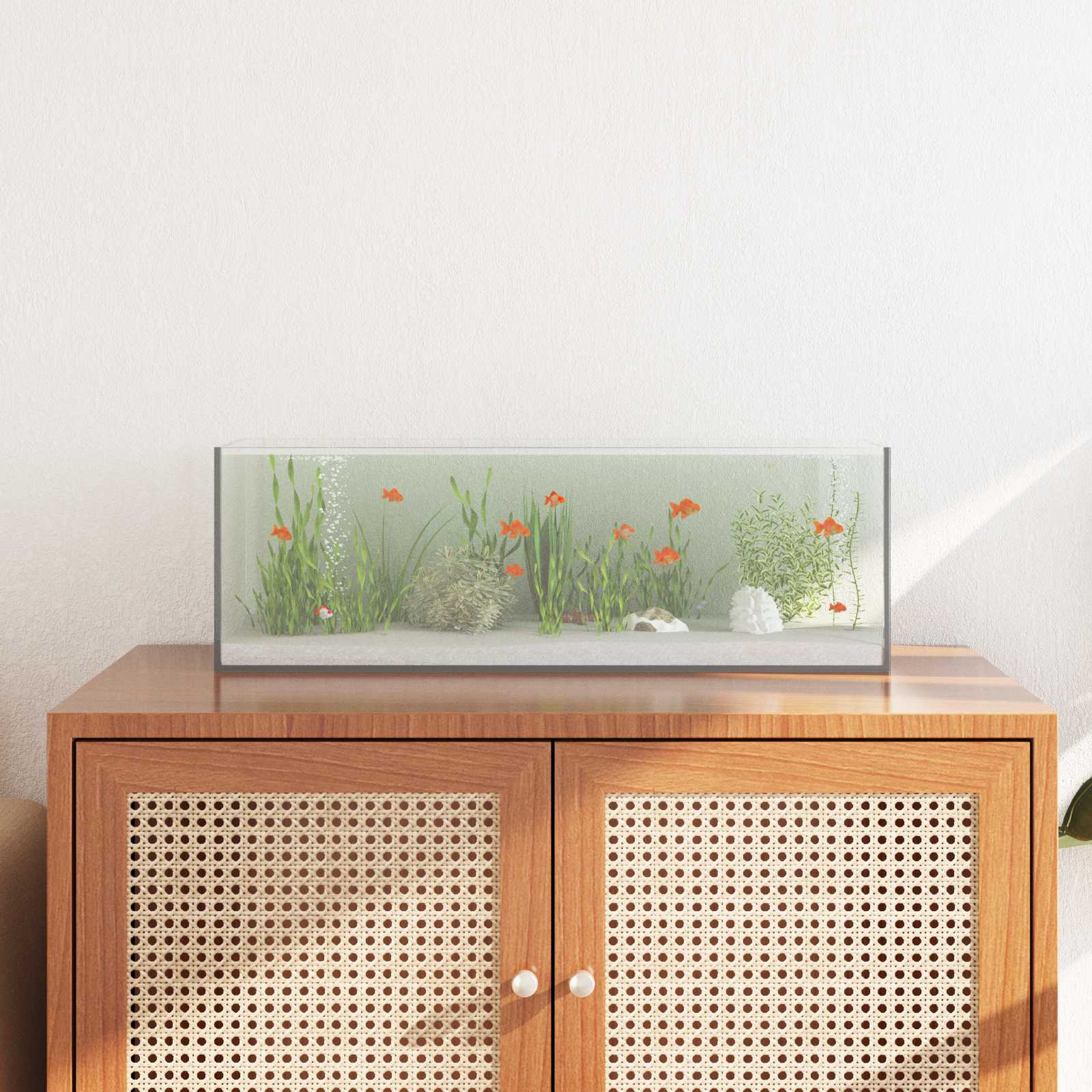 Akvarij s pohranom *Transparent*an 60 x 20 x 20 cm Stakl