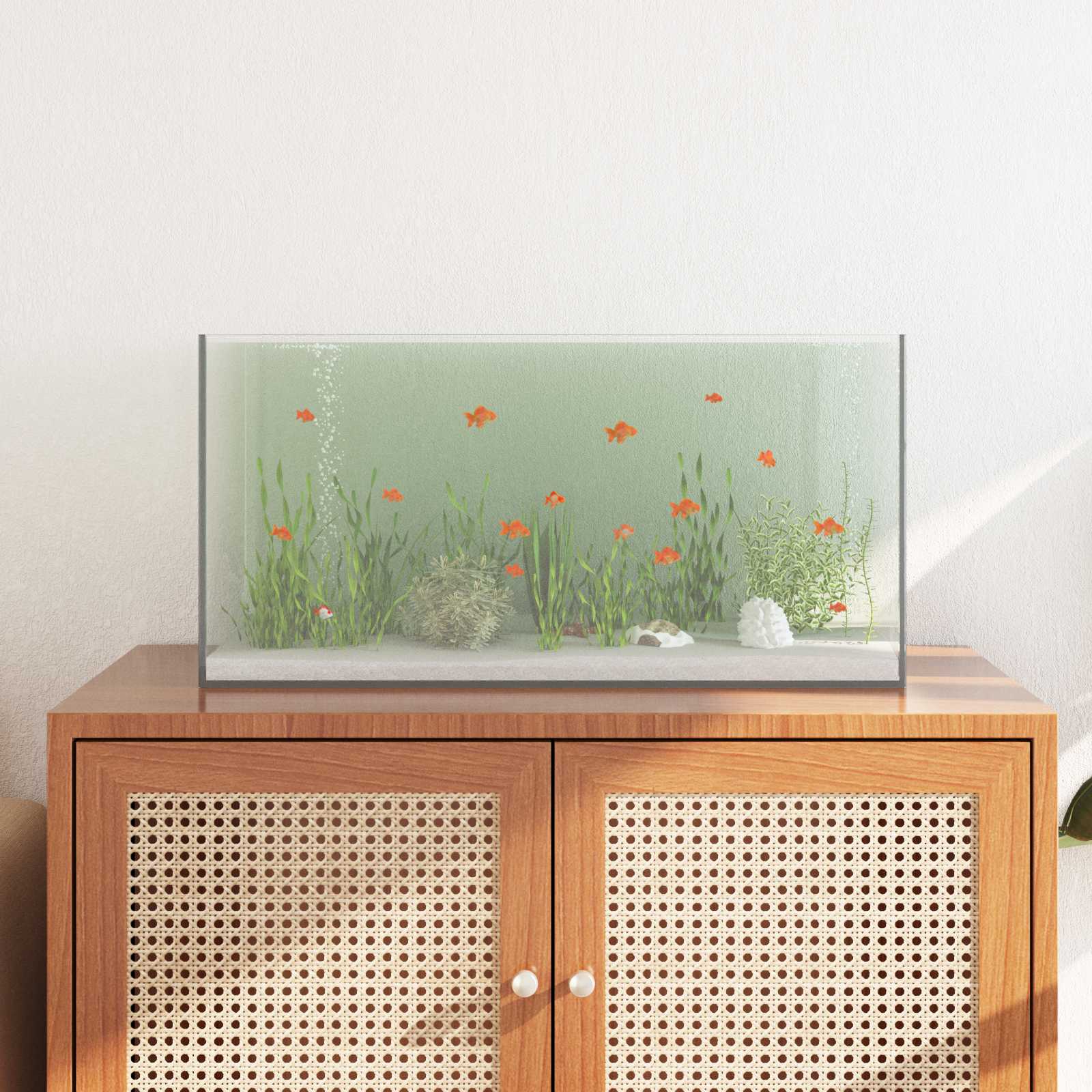 Akvarij s pohranom *Transparent*an 60 x 30 x 30 cm Stakl