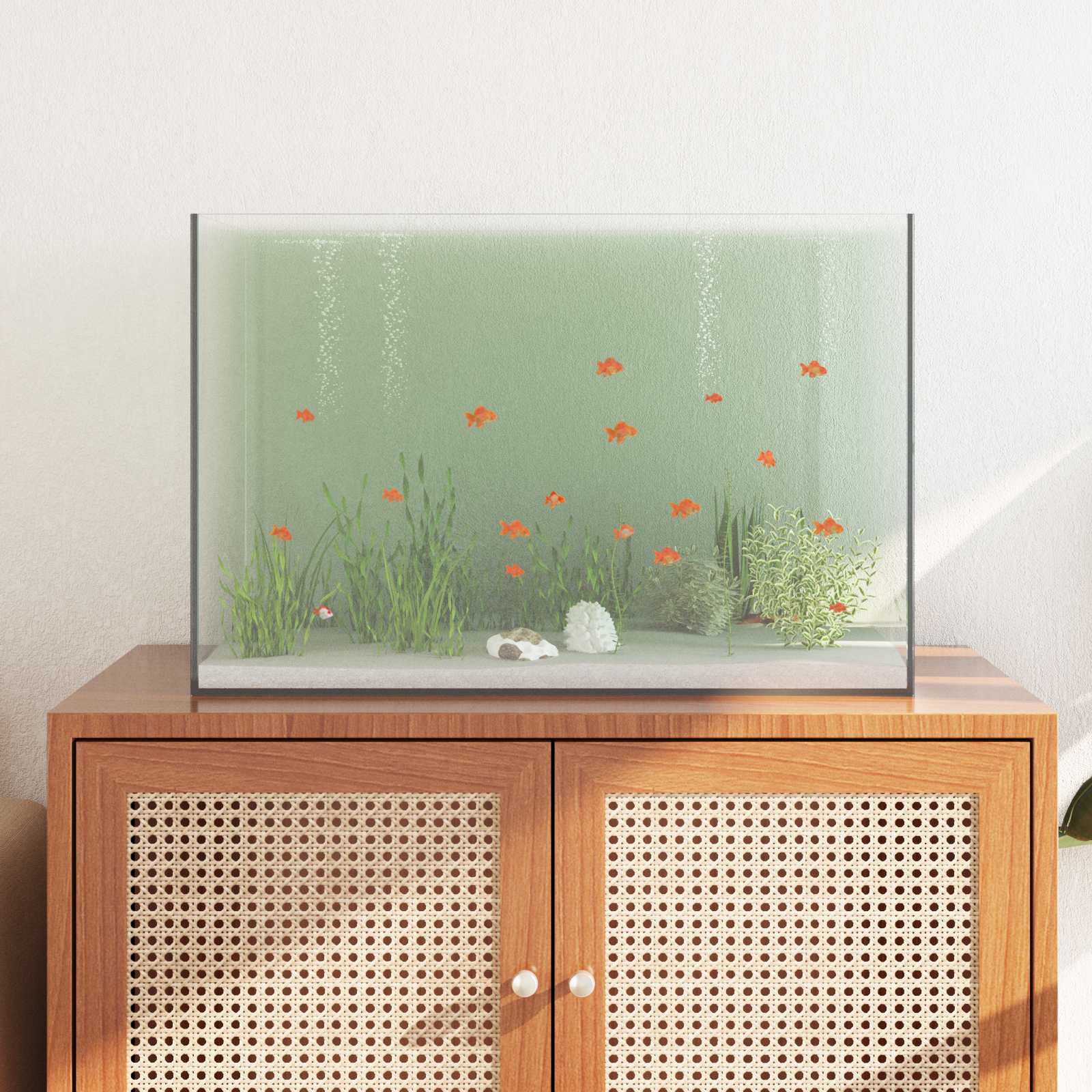 Akvarij s pohranom *Transparent*an 60 x 35 x 40 cm Stakl