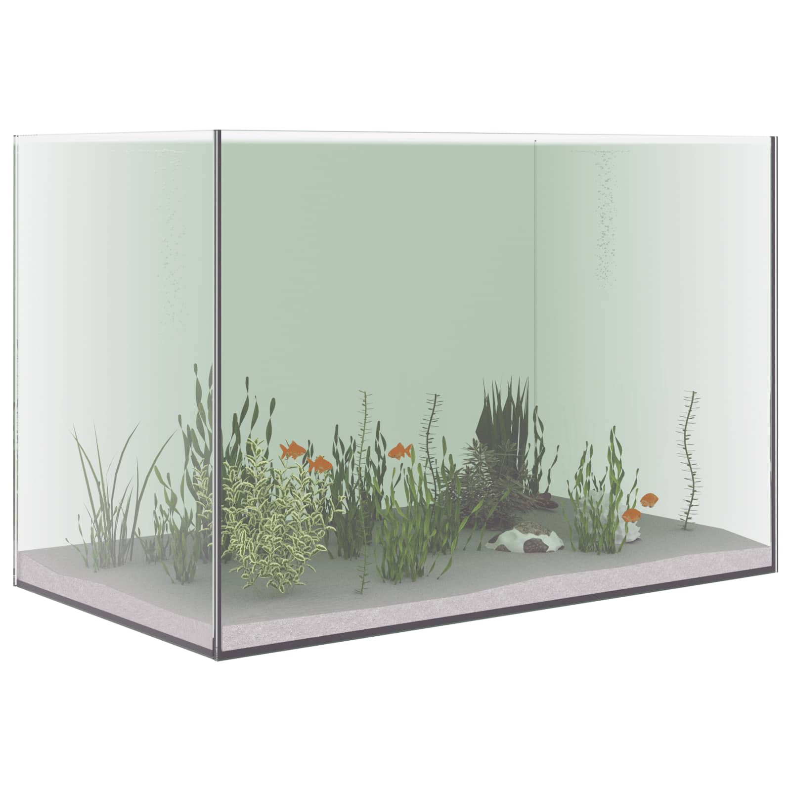 Akvarij s pohranom *Transparent*an 60 x 35 x 40 cm Stakl