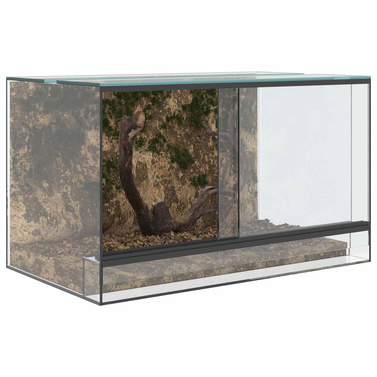 Terarij s pohranom *Transparent*an 50 x 30 x 30 cm Stakl