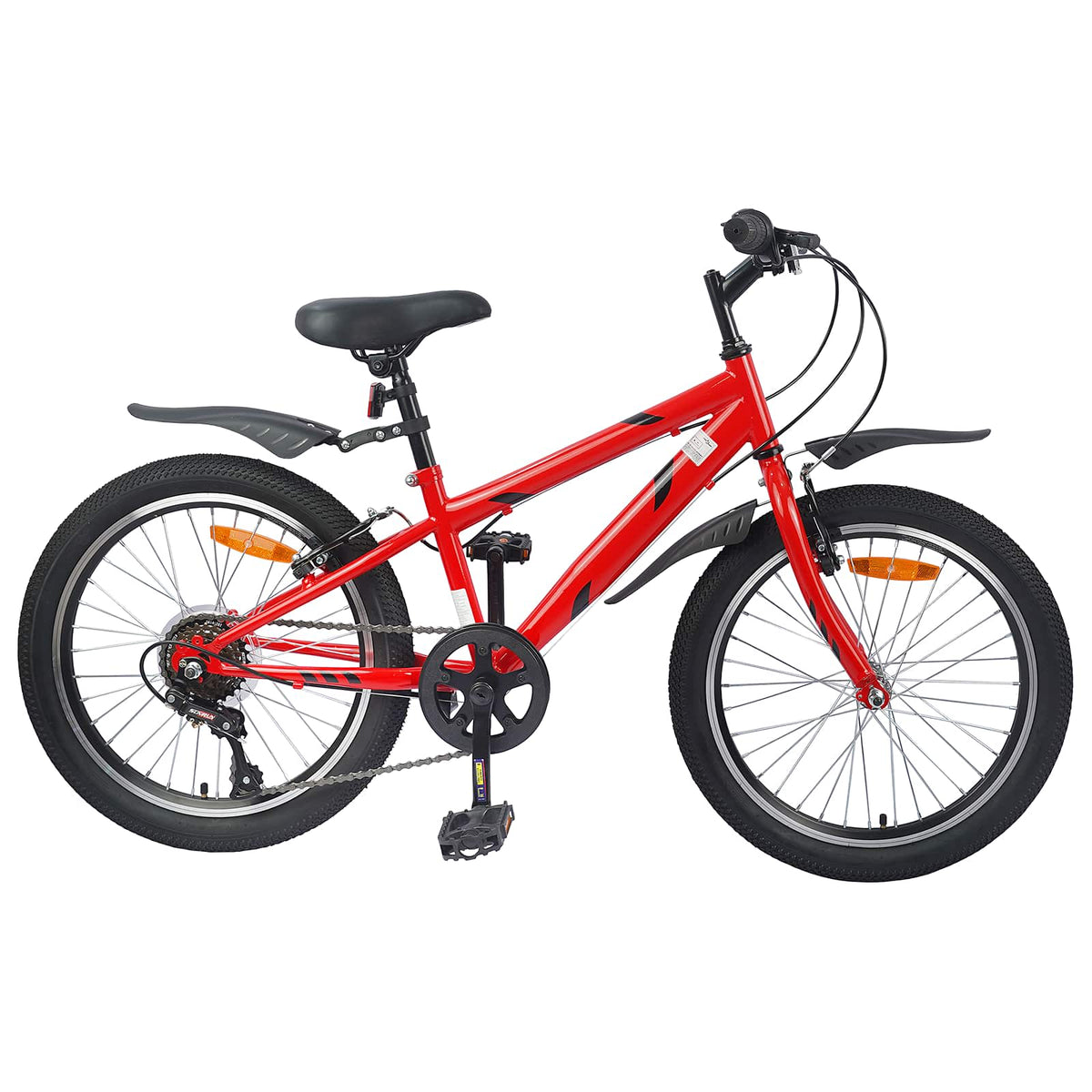 Dječji Bicikl 20 Inča 6-Speed za djecu od 6 do 11 godina Crvena