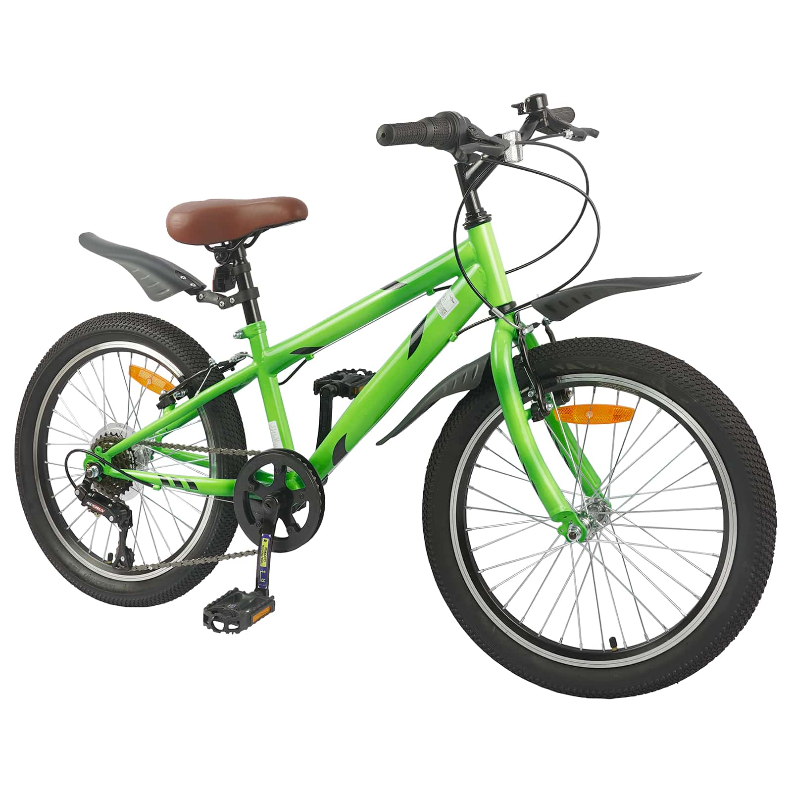 Dječji Bicikl 20 Inča 6-Speed za djecu od 6 do 11 godina Zelena