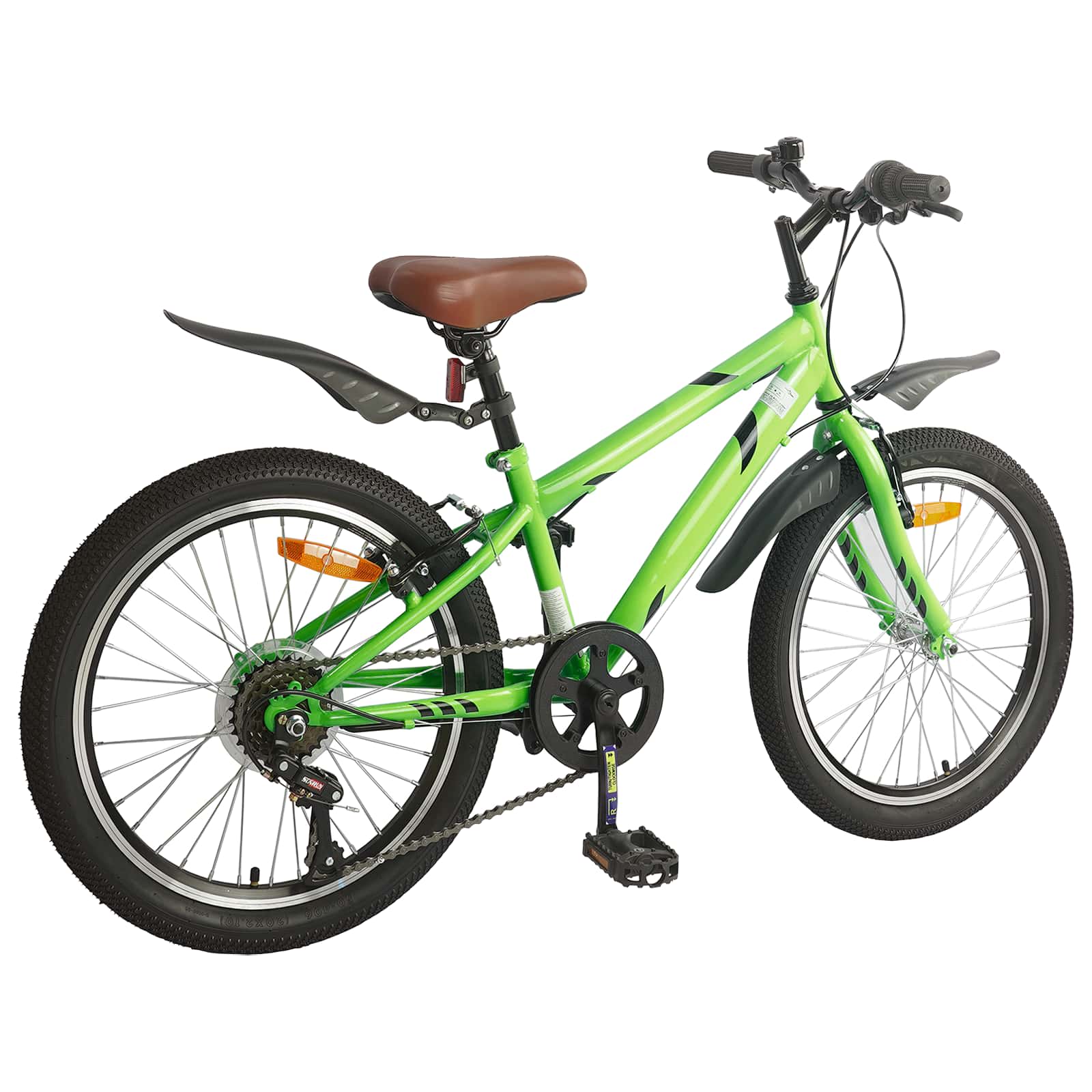 Dječji Bicikl 24 Inča 6-Speed za djecu od 8 do 12 godina Zelena
