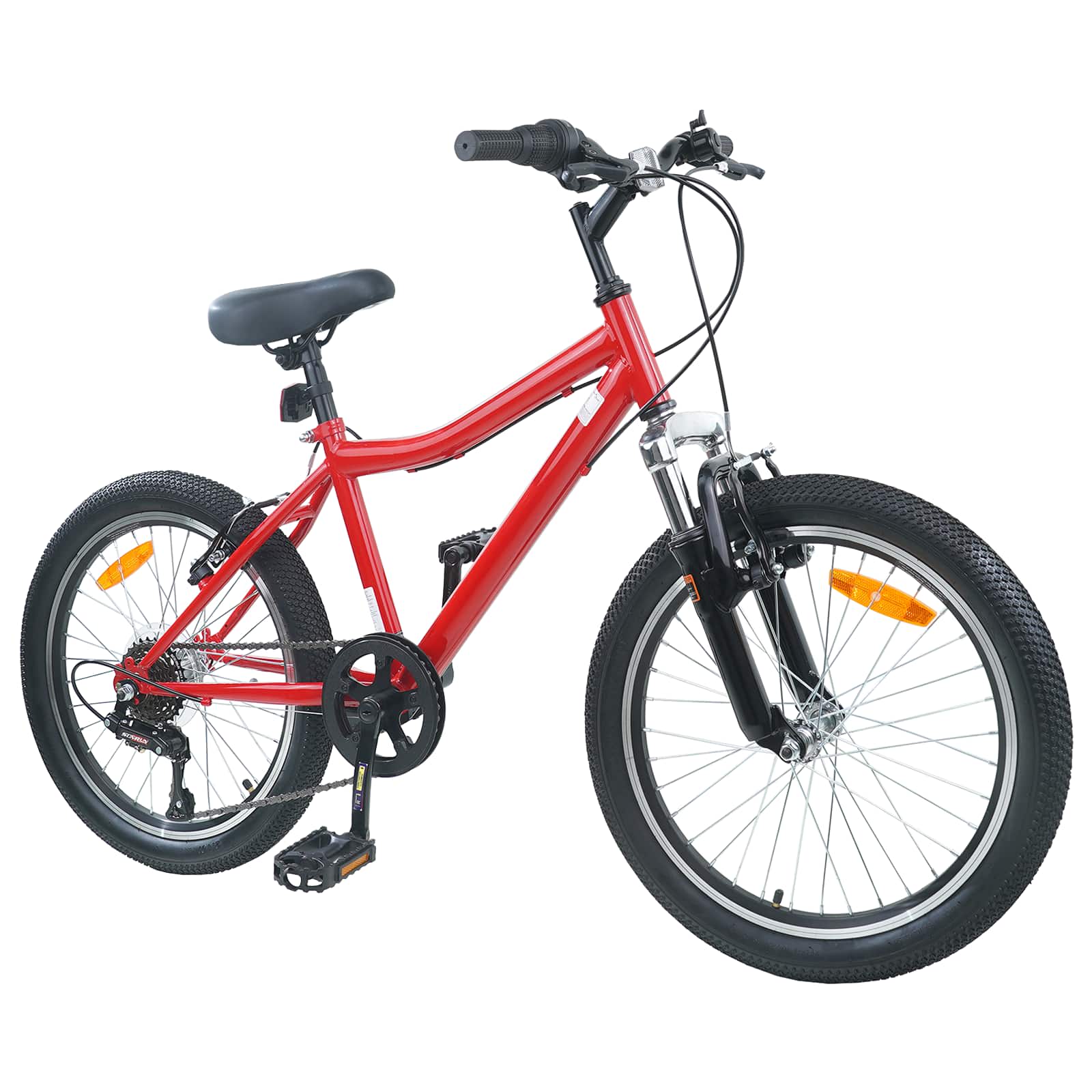 Dječji Bicikl 20 Inča 6-Speed za djecu od 6 do 11 godina Crvena