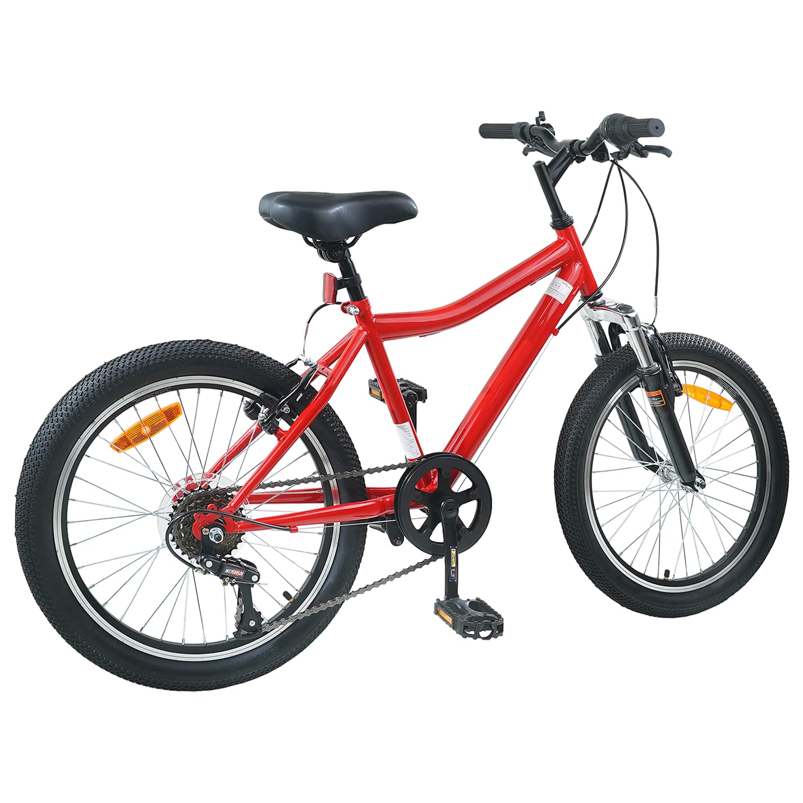 Dječji Bicikl 20 Inča 6-Speed za djecu od 6 do 11 godina Crvena