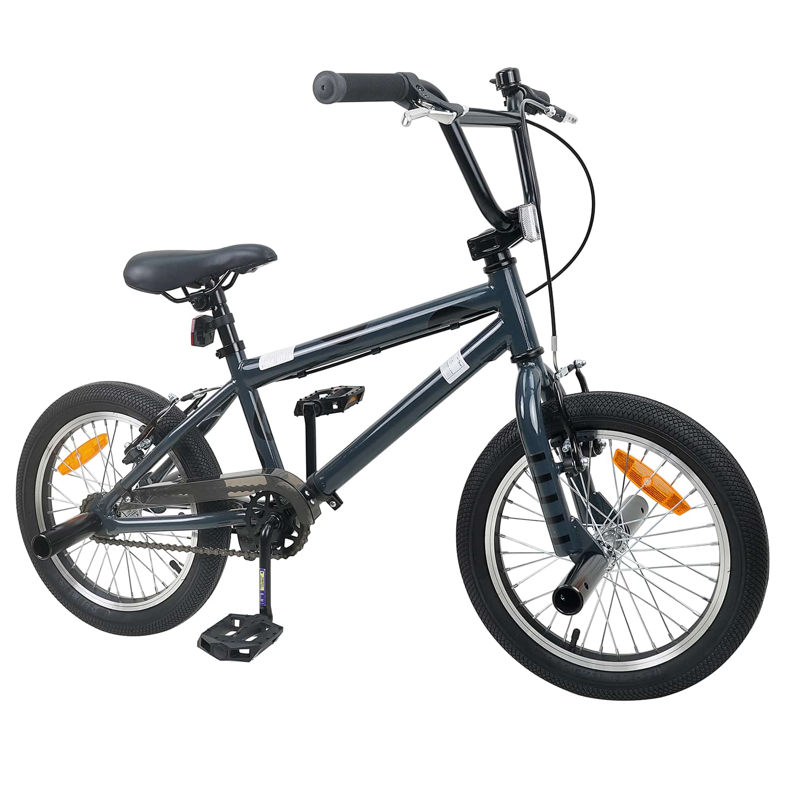 BMX Bicikl 16 Inča za 5-8 godina Tamnosiva
