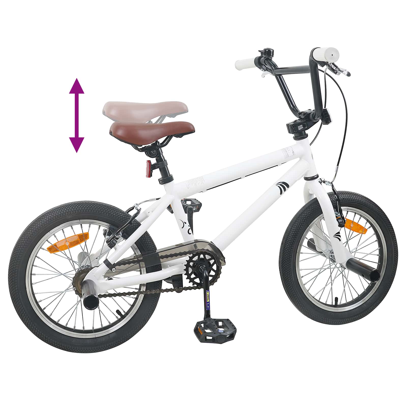 BMX Bicikl 16 Inča za 5-8 godina Bijela