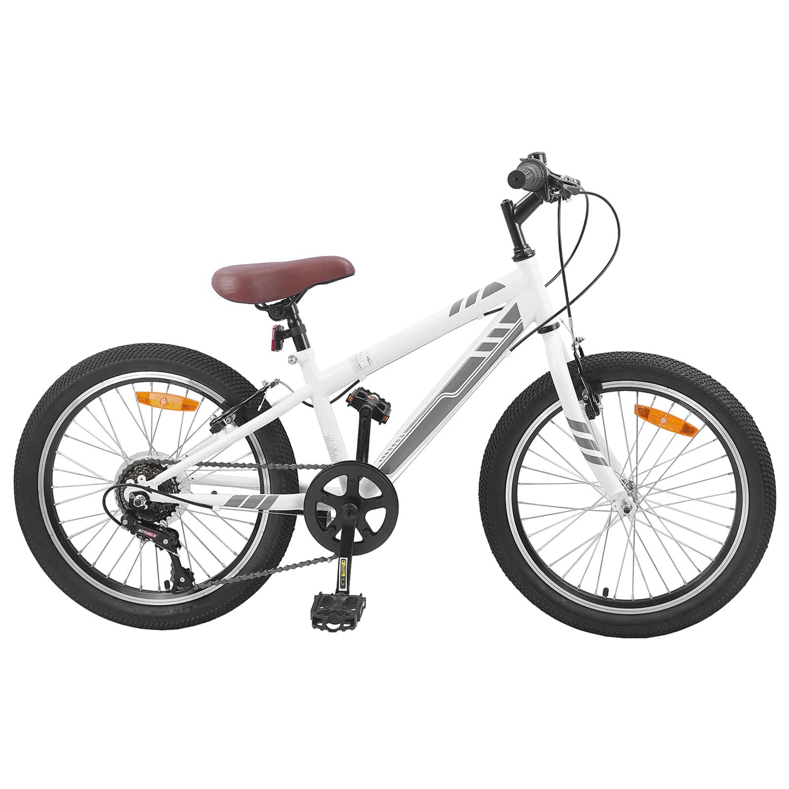 Planinski Bicikl 20 Inča 6-Speed za 5-8 godina Bijelo