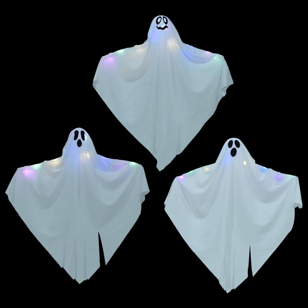 Halloween Ob Hanging Ghost 3 pcs Bijelo 52 x 62 cm Poliester