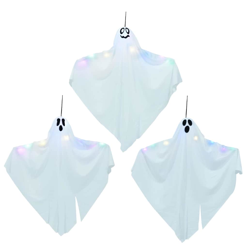 Halloween Ob Hanging Ghost 3 pcs Bijelo 52 x 62 cm Poliester
