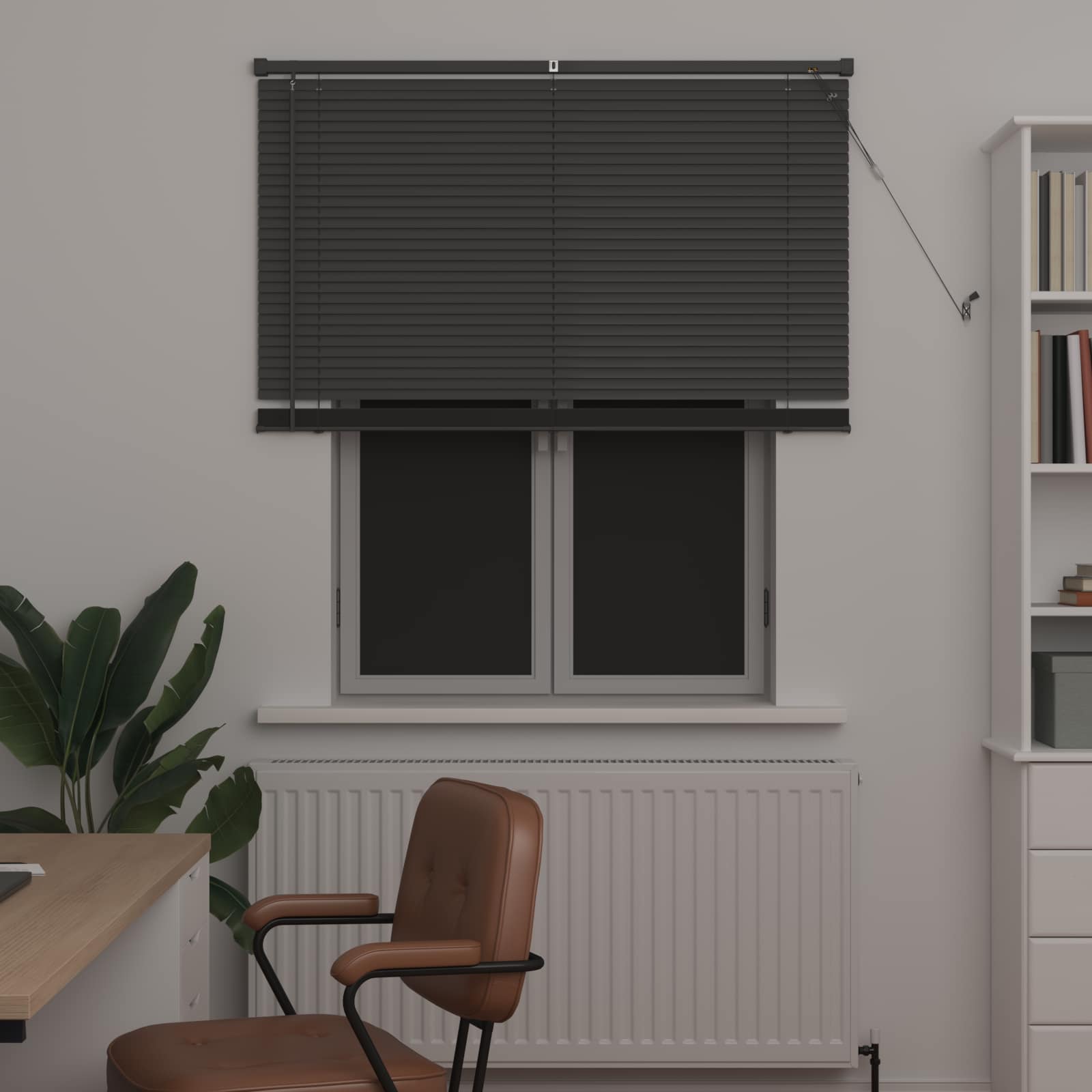 Venecijanska roleta Srebrno Siva 150 x 110 cm PVC