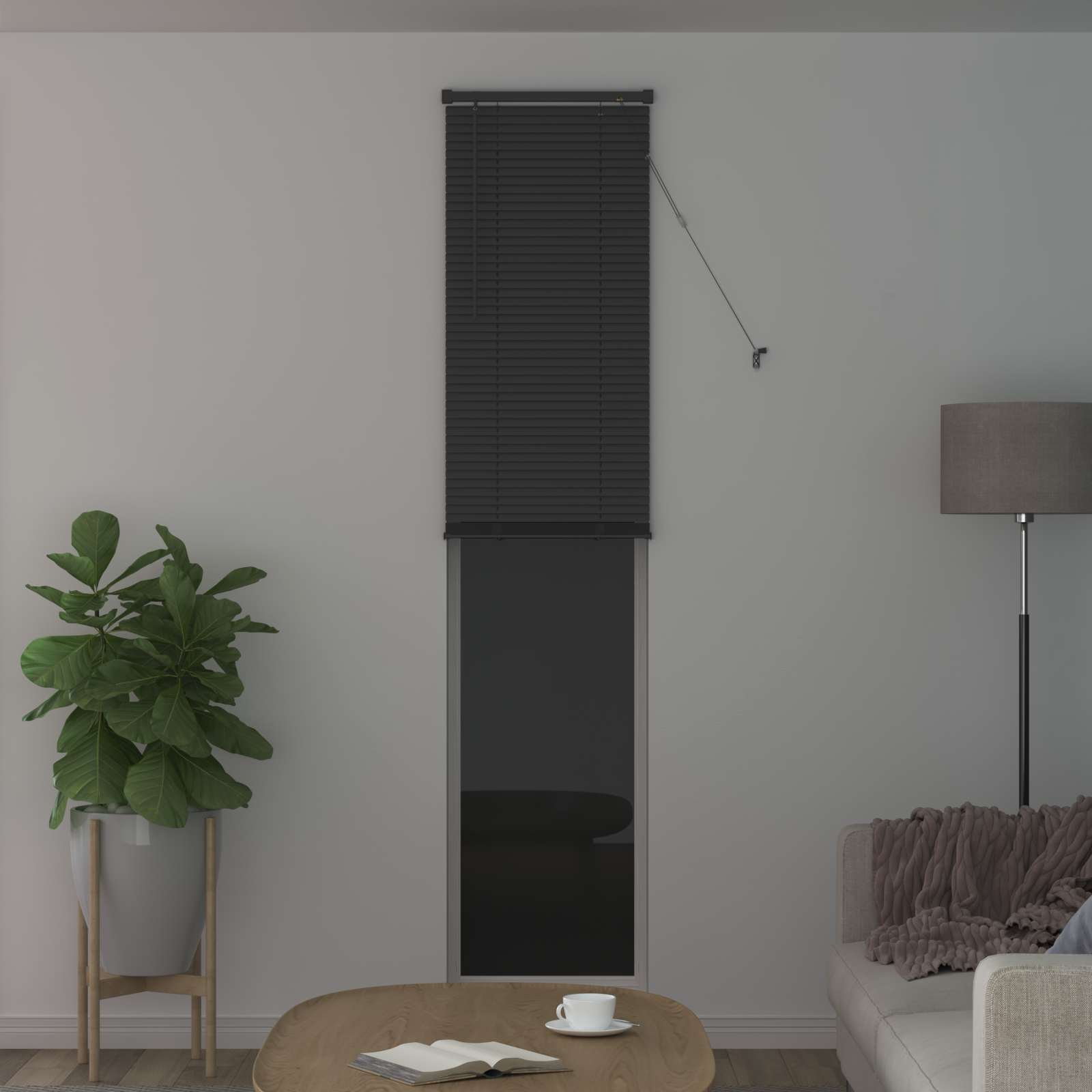 Venecijanska roleta Srebrno Siva 213 x 60 cm PVC