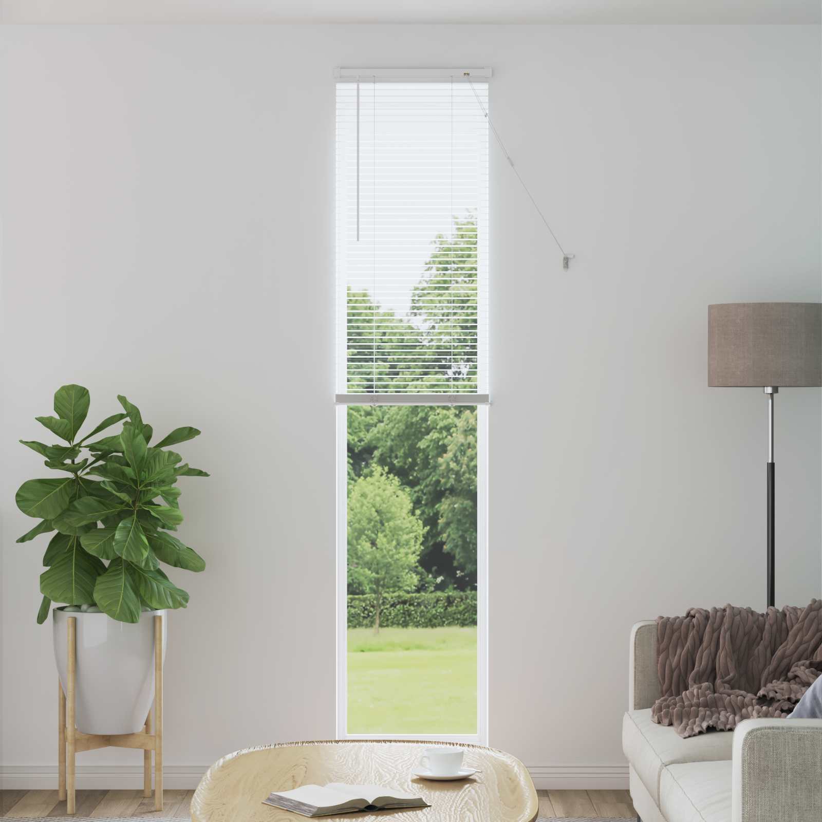 Venecijanska roleta Bijeli 213 x 40 cm PVC