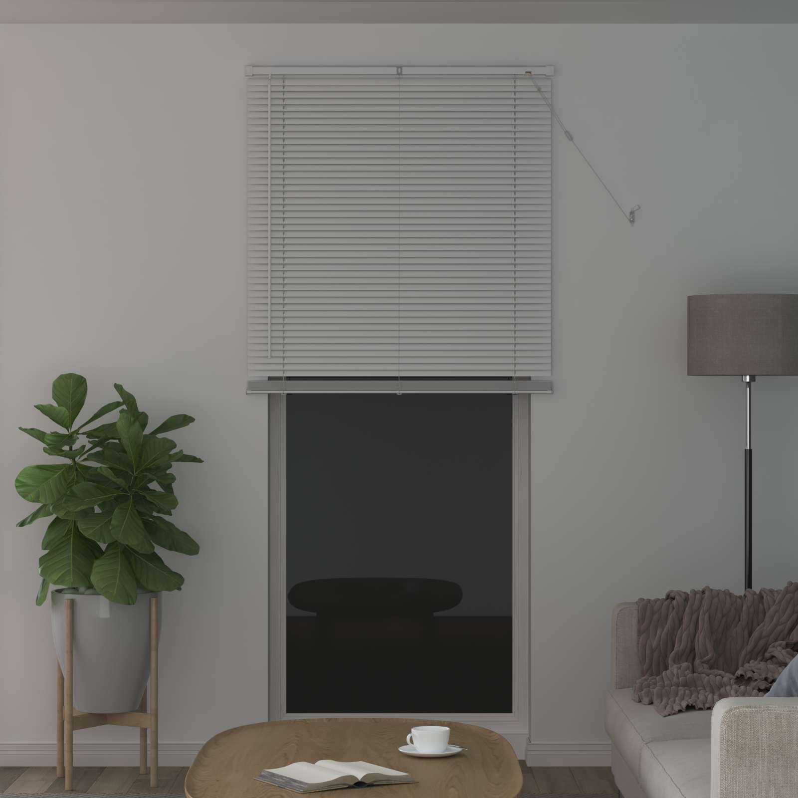 Venecijanska roleta Bijeli 213 x 70 cm PVC