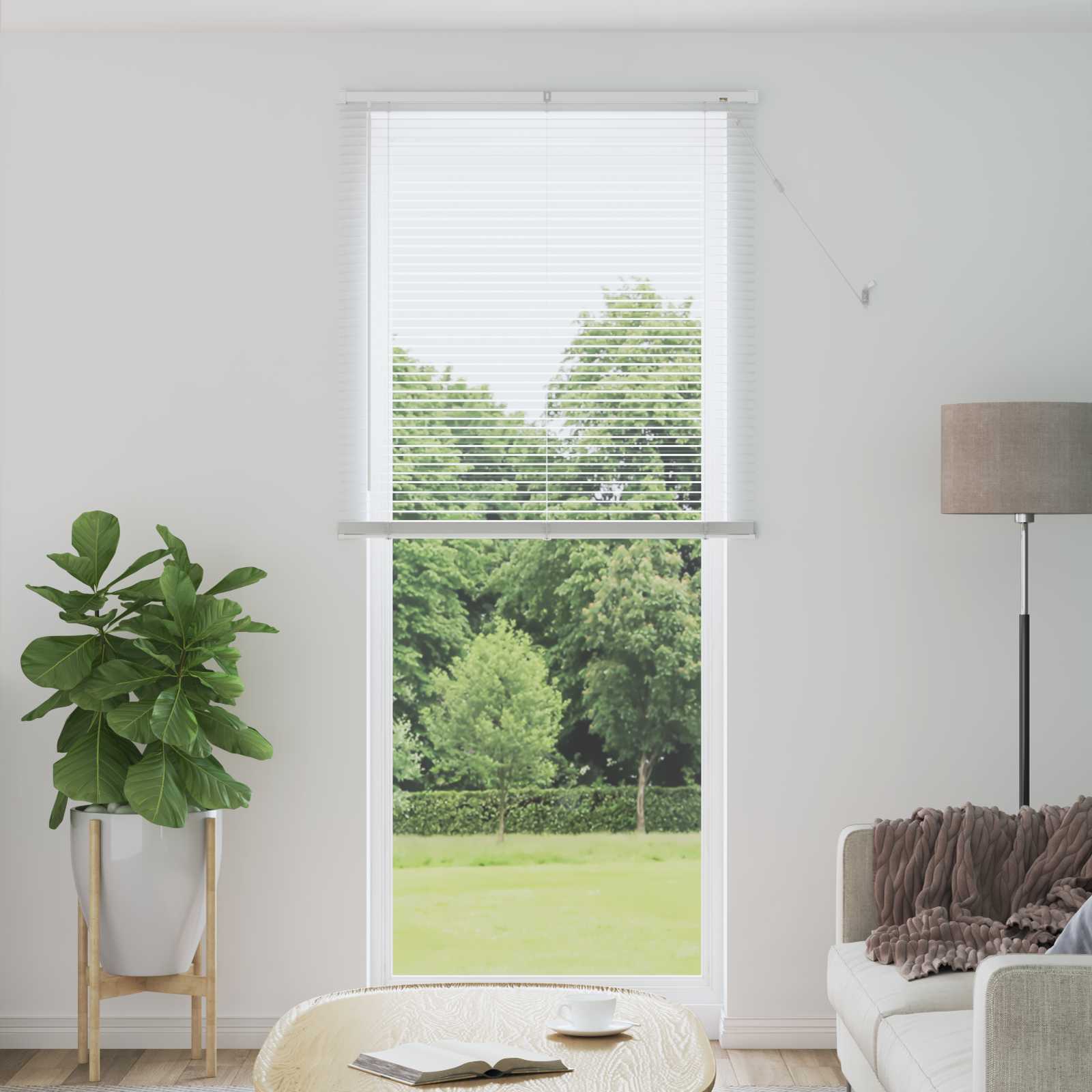 Venecijanska roleta Bijeli 213 x 80 cm PVC