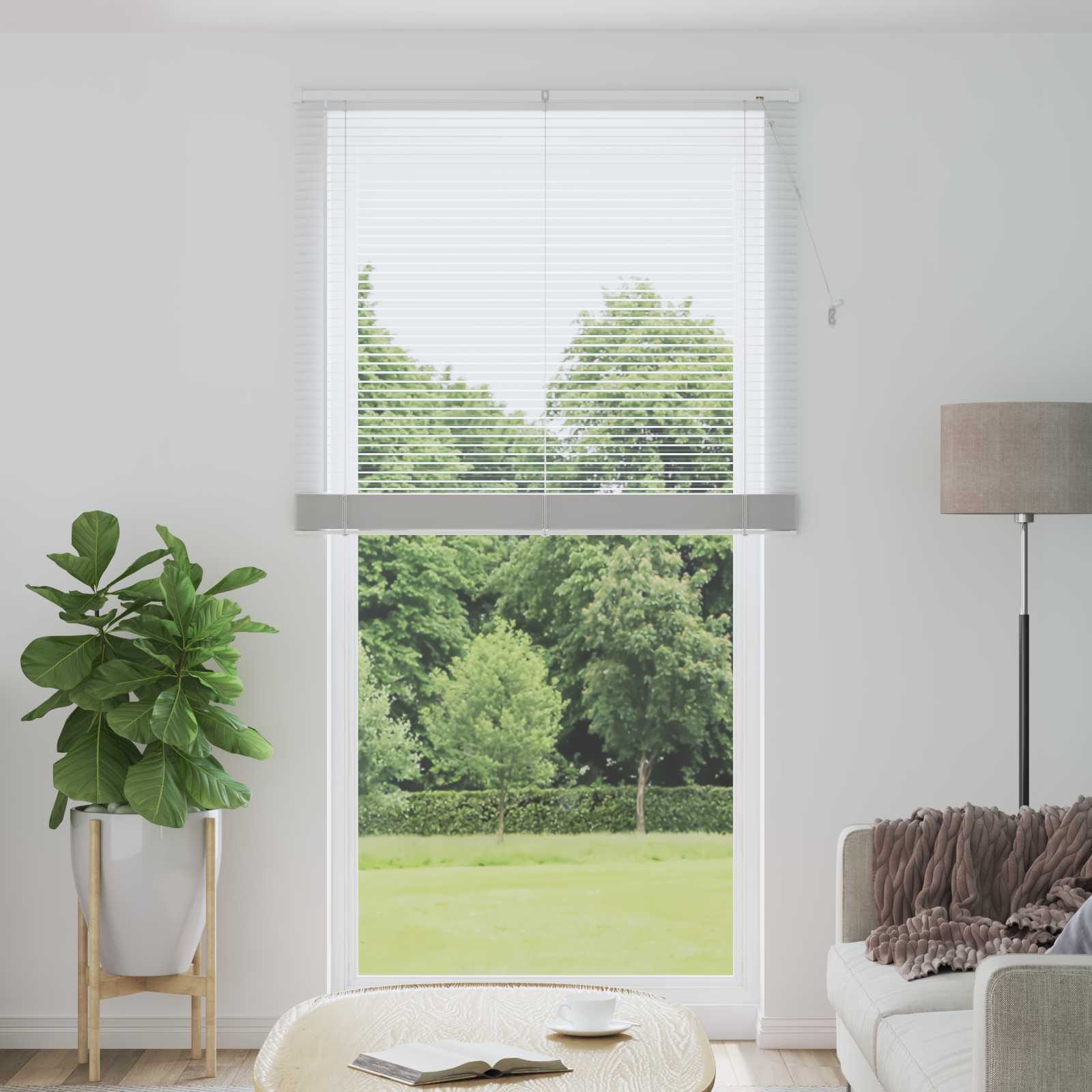 Venecijanska roleta Bijeli 213 x 120 cm PVC
